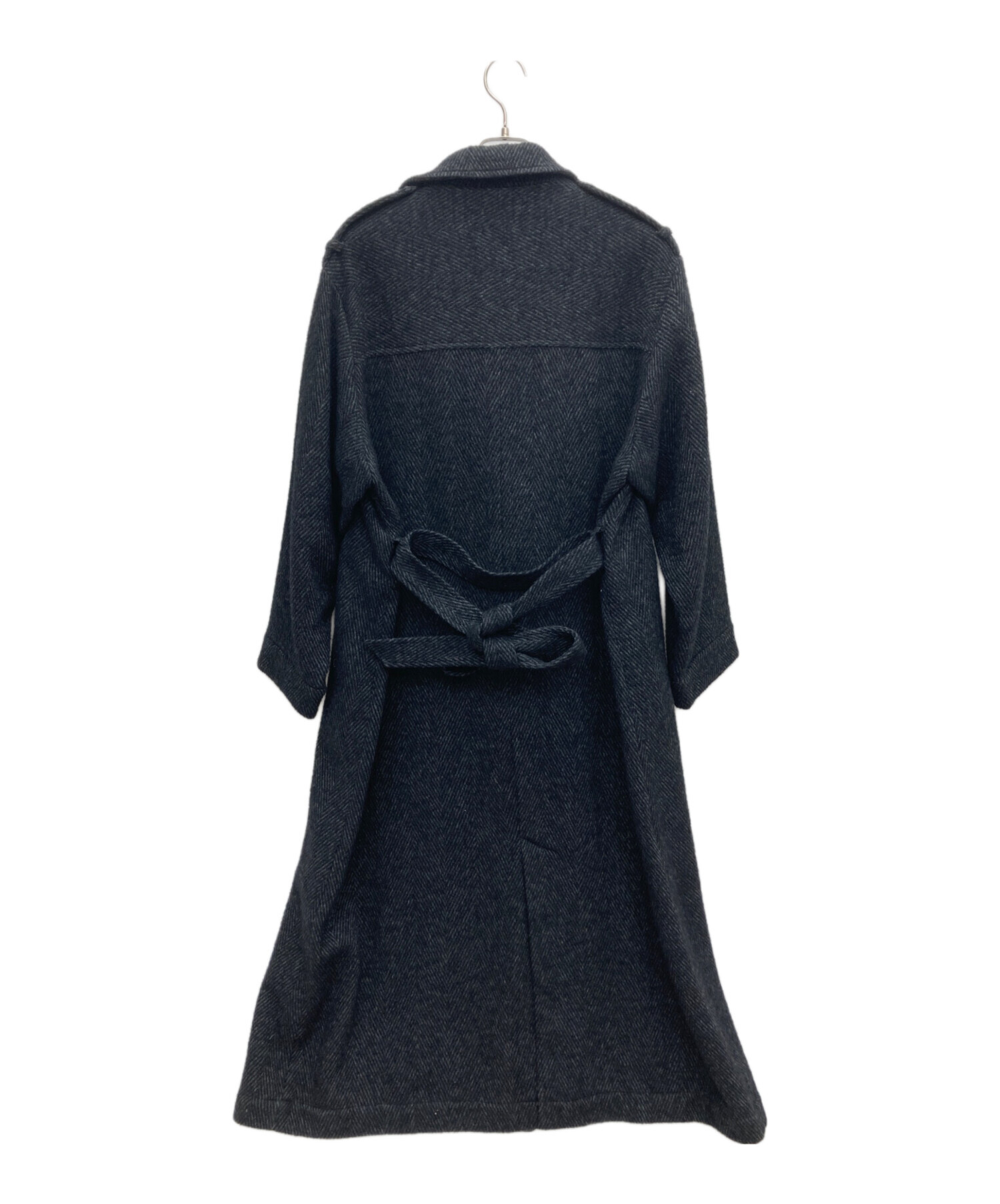 RIM.ARK ロングコート　チェスターコート　ブラック　38 中古・古着通販】RIM.ARK (リムアーク) RIM.ARK チェスターコート