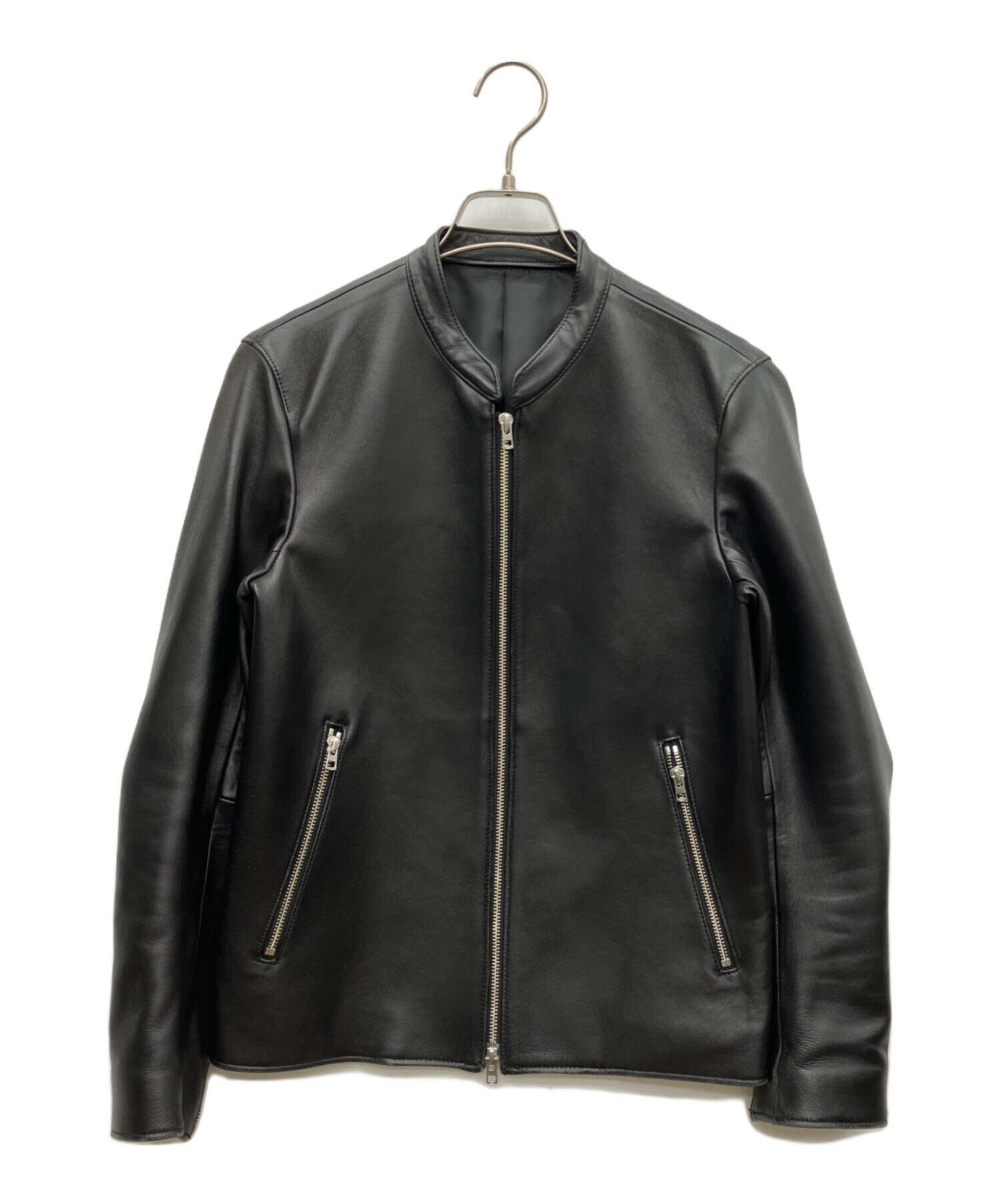 中古・古着通販】LIDnM (リドム) ラムレザージャケット ブラック