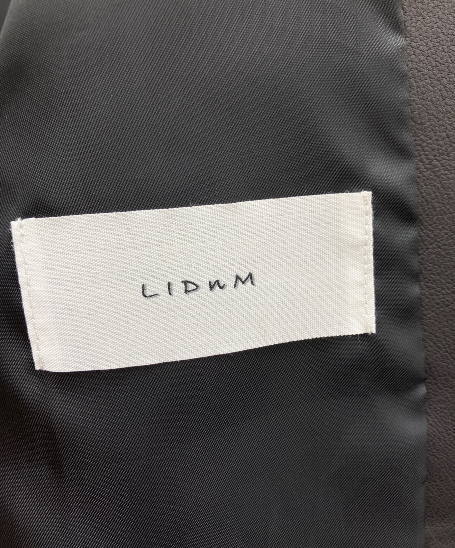 中古・古着通販】LIDnM (リドム) ラムレザージャケット ブラック