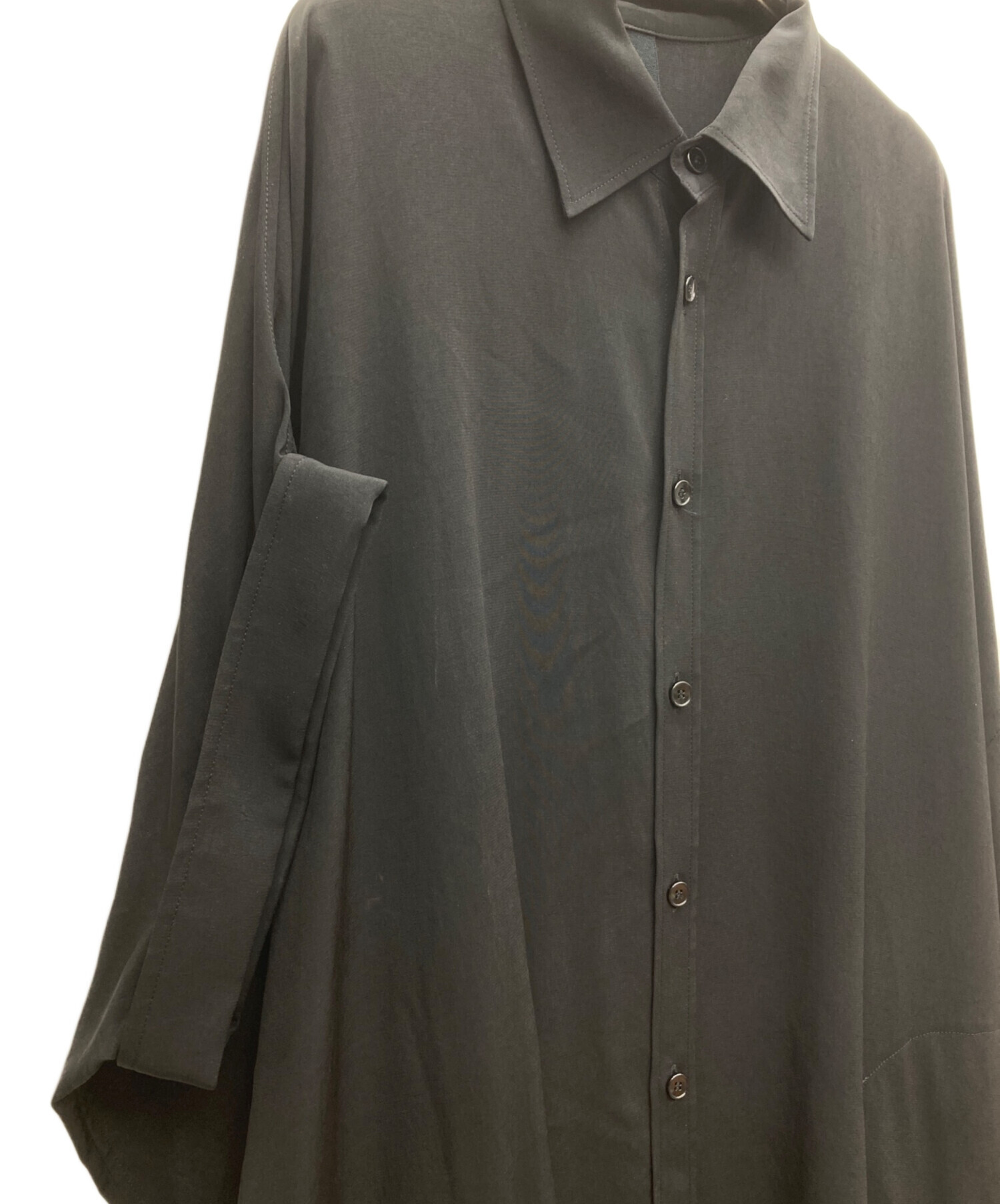 中古・古着通販】GROUND Y (グラウンドワイ) ロングシャツ ブラック