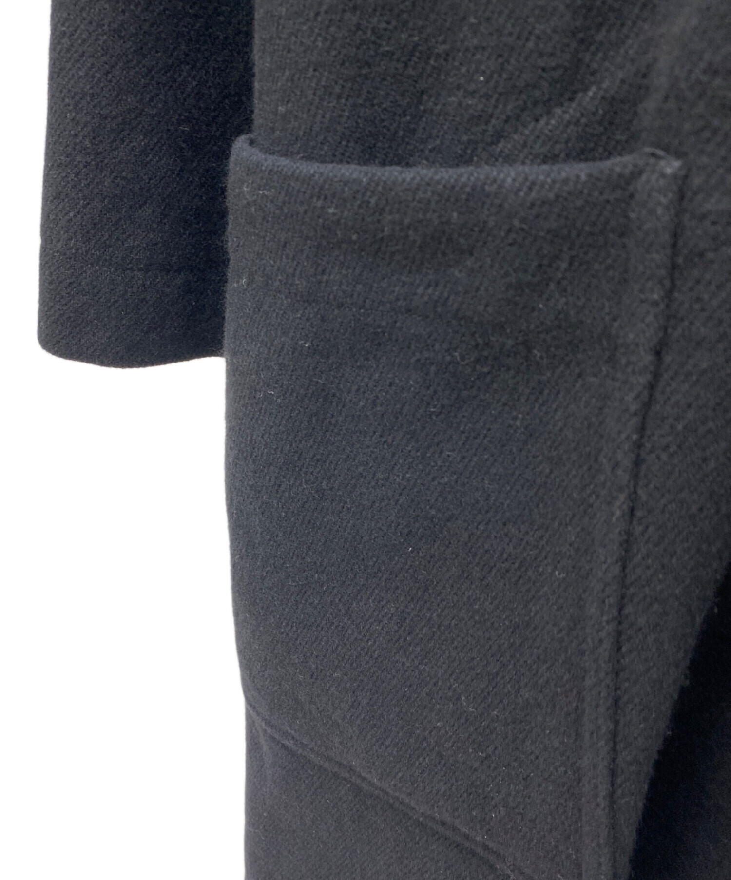 中古・古着通販】MHL (エムエイチエル) ダッフルコート ブラック