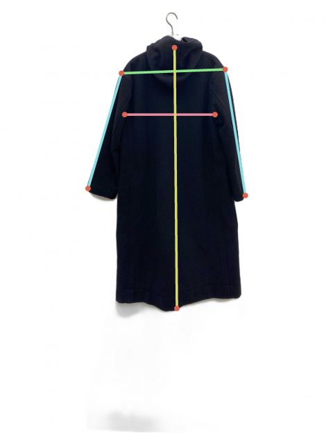 中古・古着通販】MHL (エムエイチエル) ダッフルコート ブラック