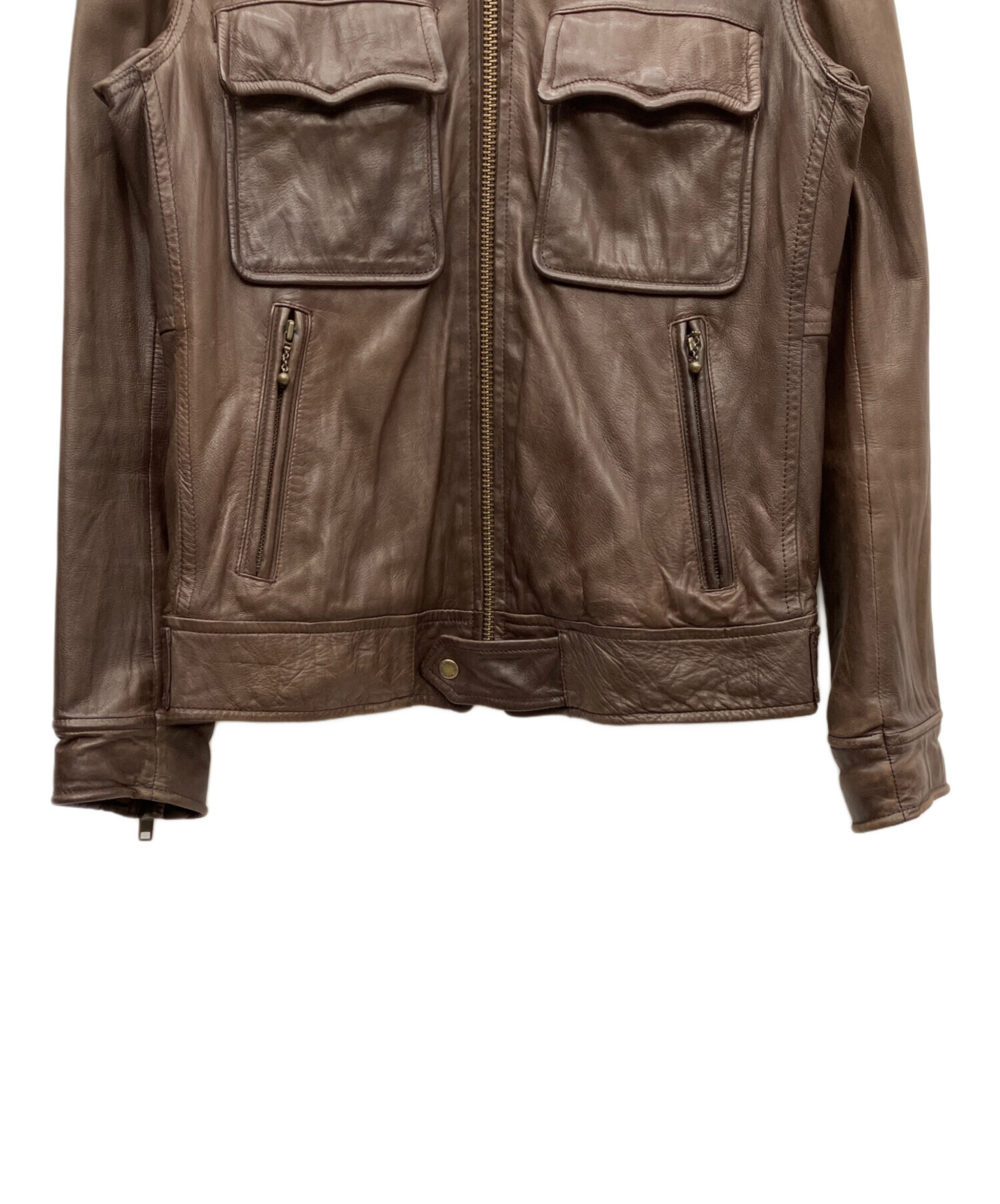 中古・古着通販】AVIREX (アヴィレックス) ラムレザージャケット