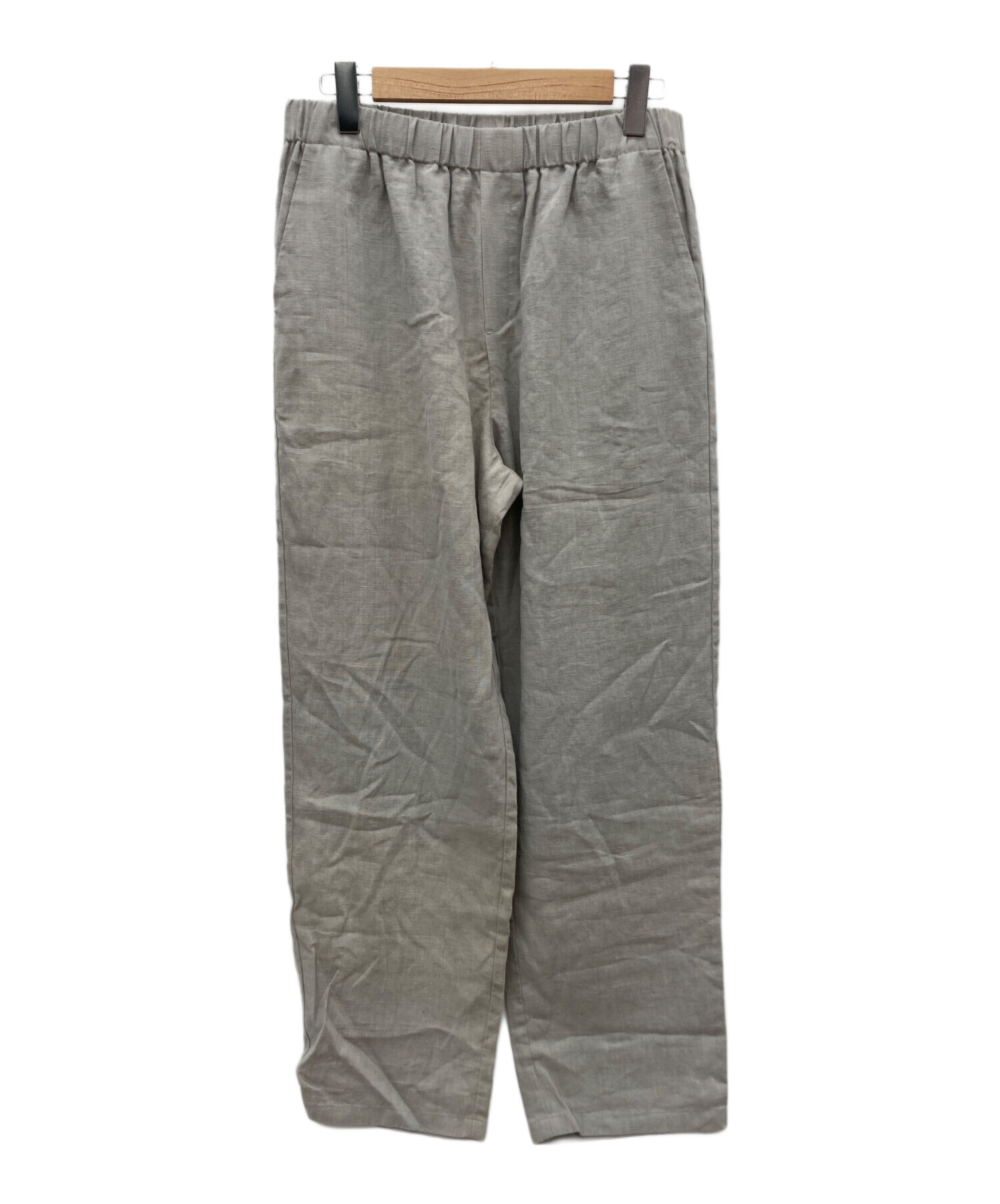 中古・古着通販】evam eva (エヴァムエヴァ) リネンパンツ グレー  