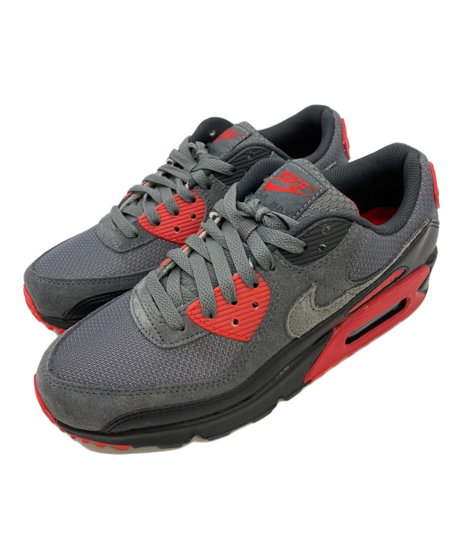 中古・古着通販】NIKE (ナイキ) エア マックス 90 レッド×グレー