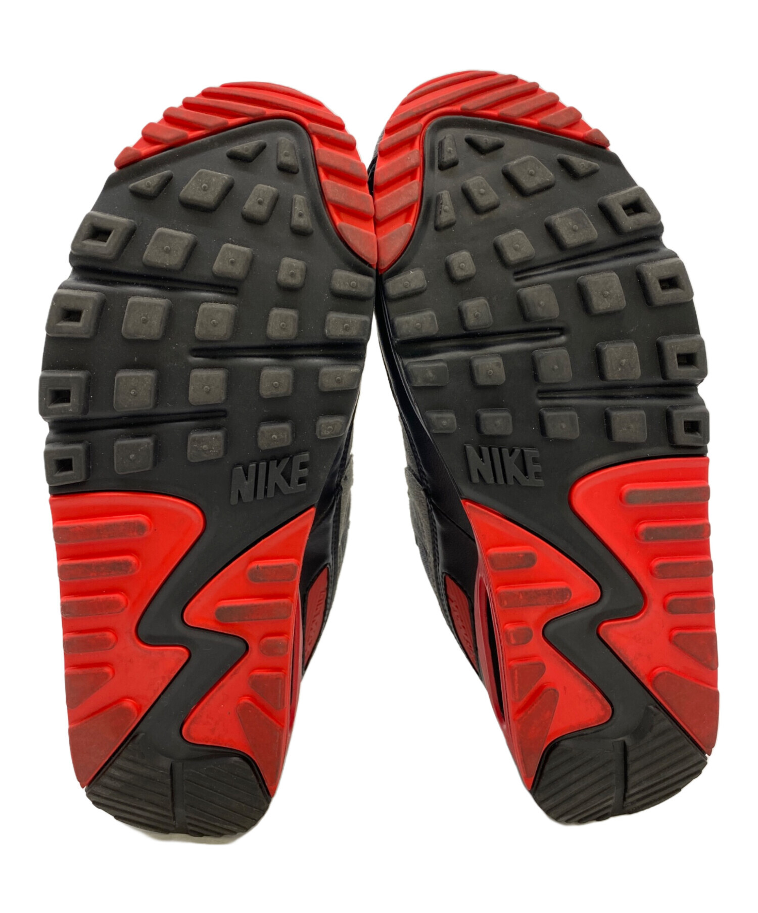 中古・古着通販】NIKE (ナイキ) エア マックス 90 レッド×グレー