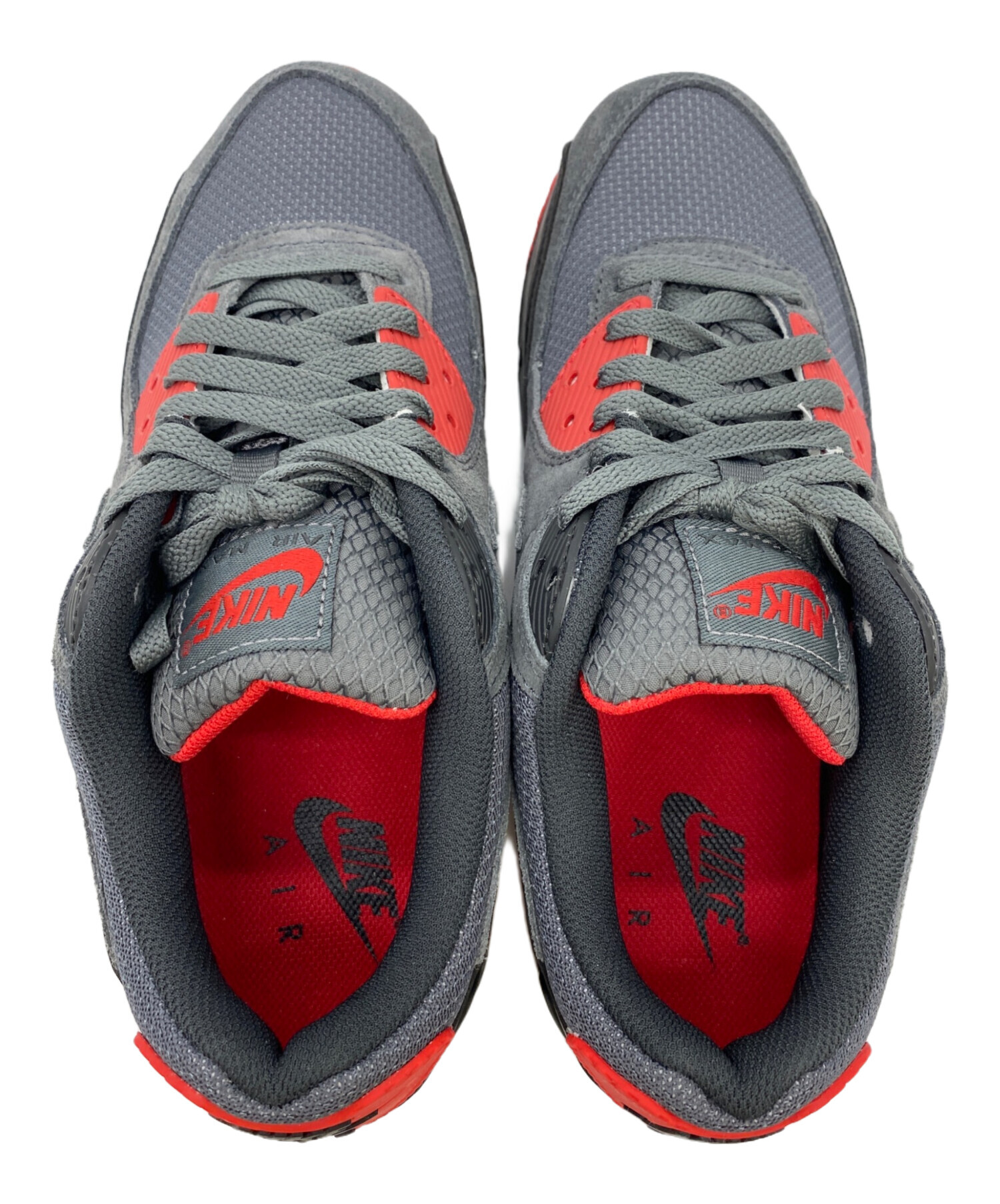 中古・古着通販】NIKE (ナイキ) エア マックス 90 レッド×グレー