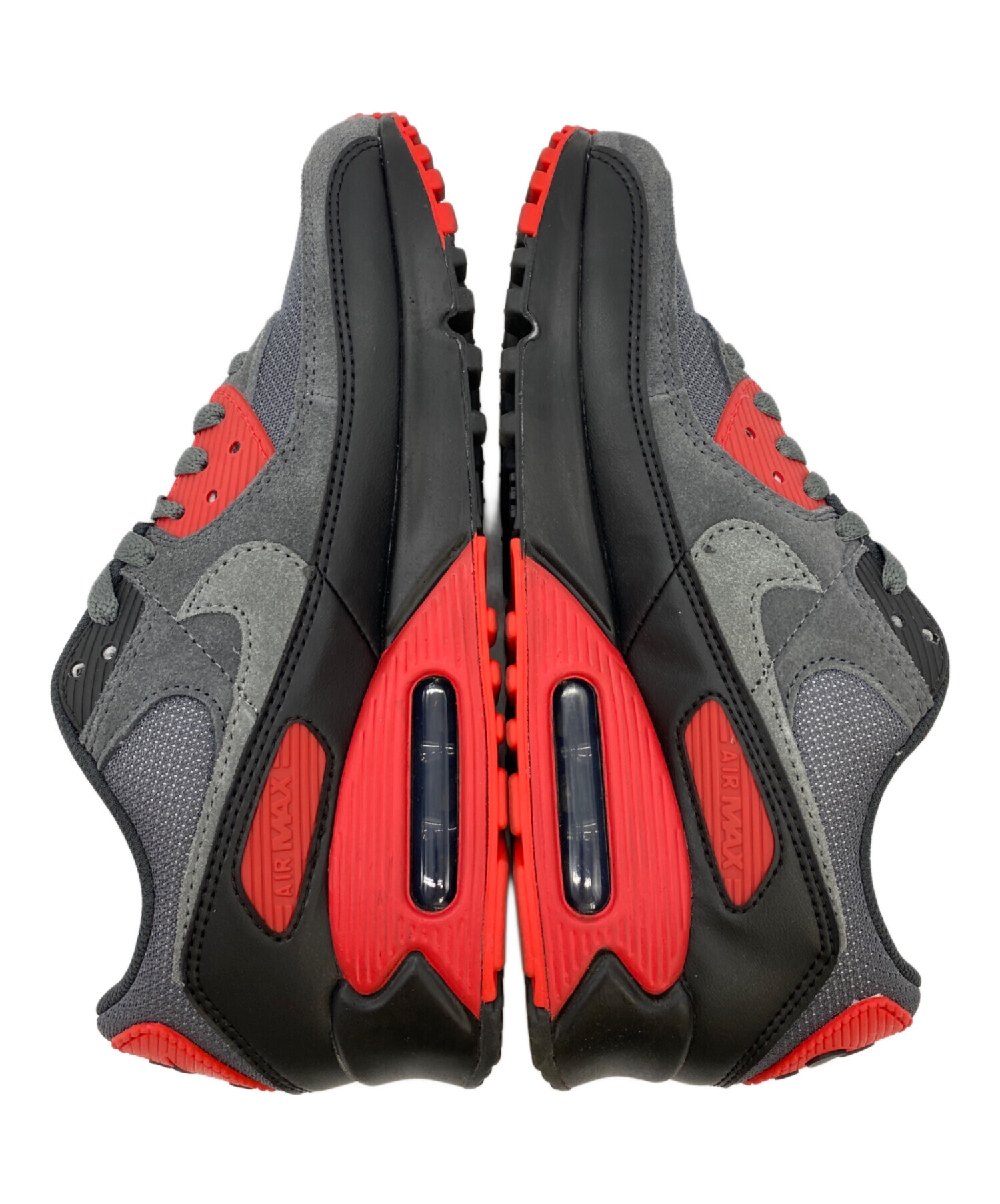 中古・古着通販】NIKE (ナイキ) エア マックス 90 レッド×グレー