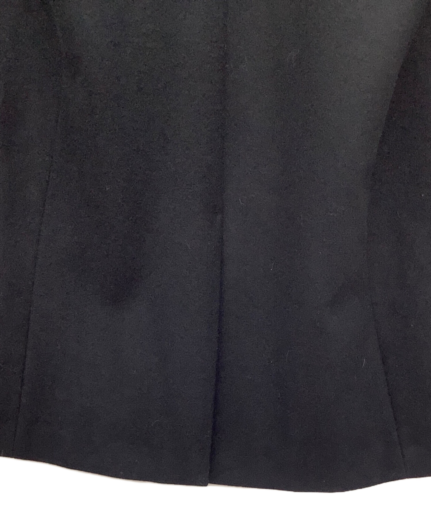 中古・古着通販】theory (セオリー) 比翼ウールコート ブラック サイズ