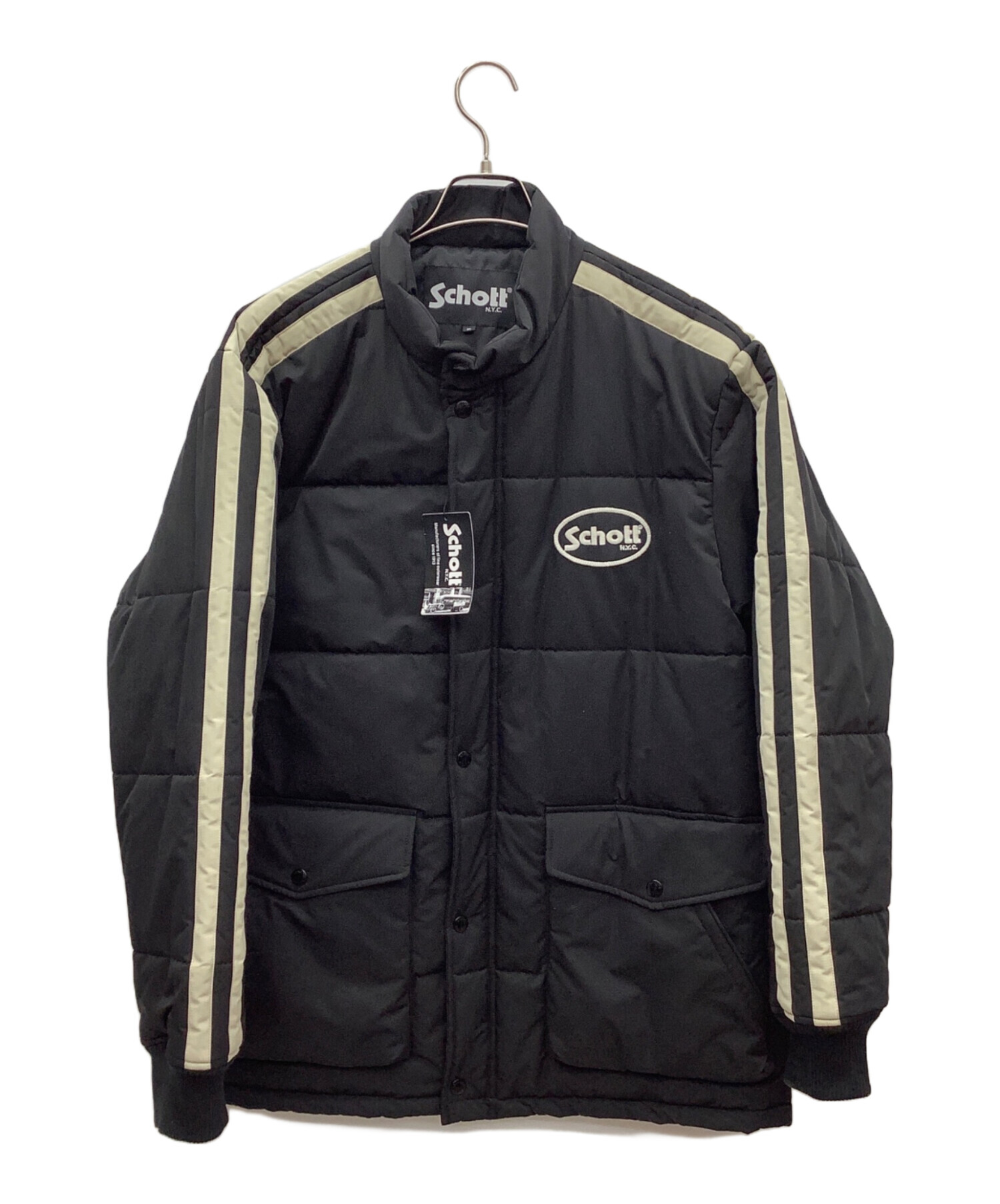 中古・古着通販】Schott (ショット) 中綿ジャケット ブラック サイズ 