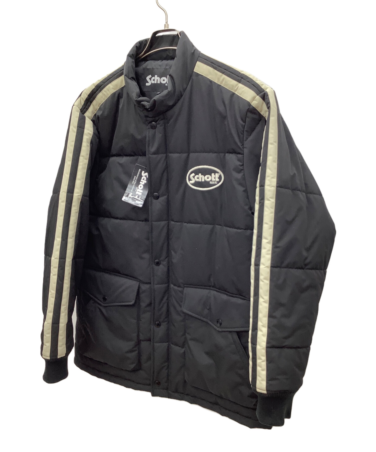 中古・古着通販】Schott (ショット) 中綿ジャケット ブラック サイズ 