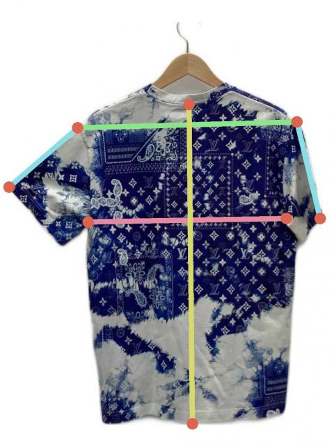 ルイヴィトン モノグラムバンダナ プリント Tシャツ 半袖 22AW Mサイズ
