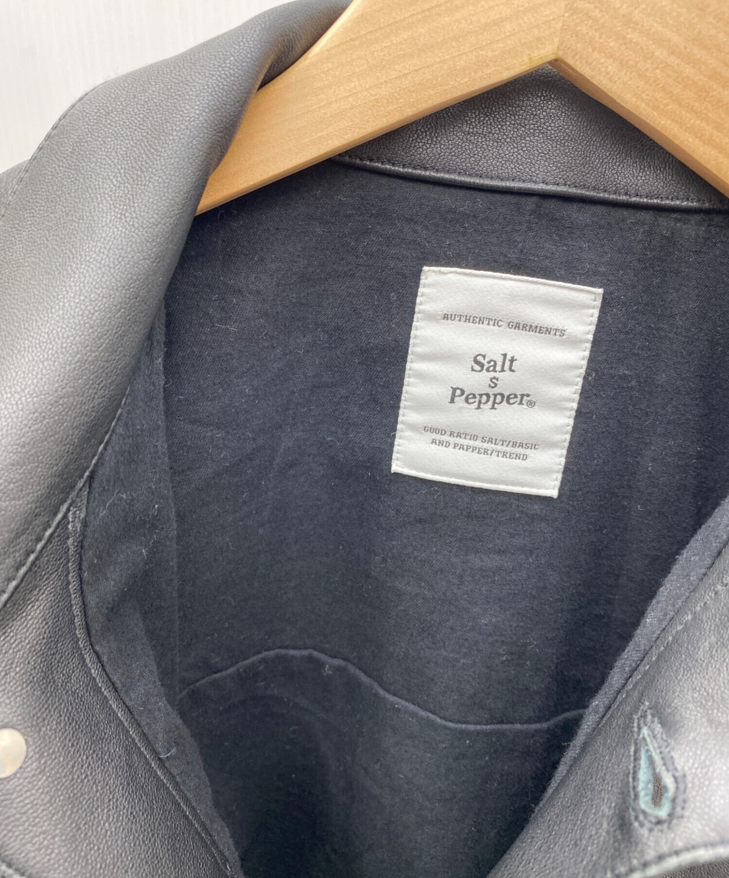 中古・古着通販】salt&pepper (ソルトアンドペッパー) LEATHER TRUCKER