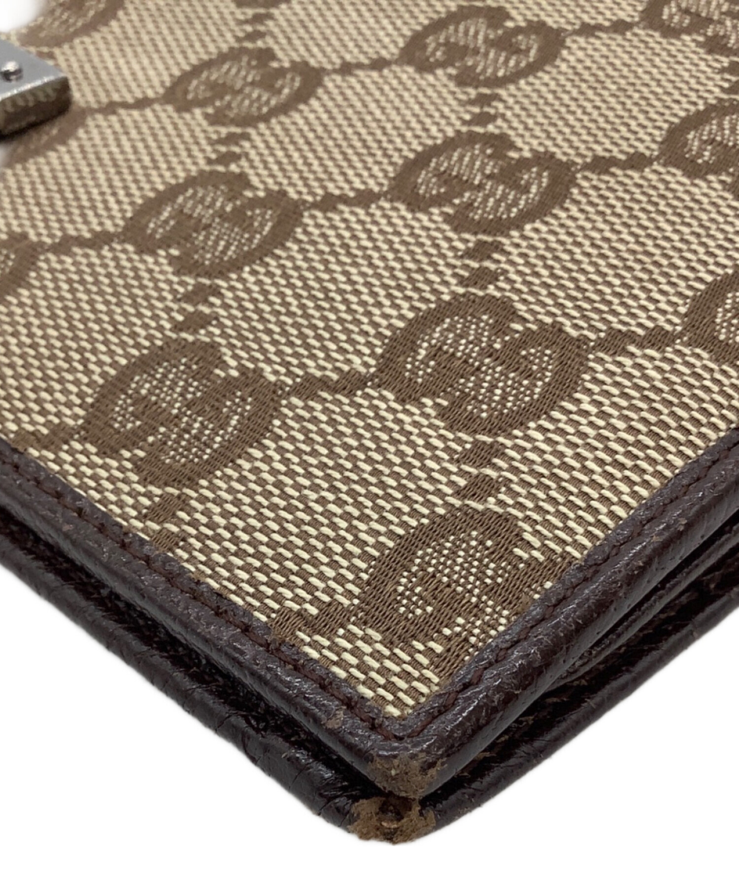 中古・古着通販】GUCCI (グッチ) GGキャンバス 二つ折り長財布