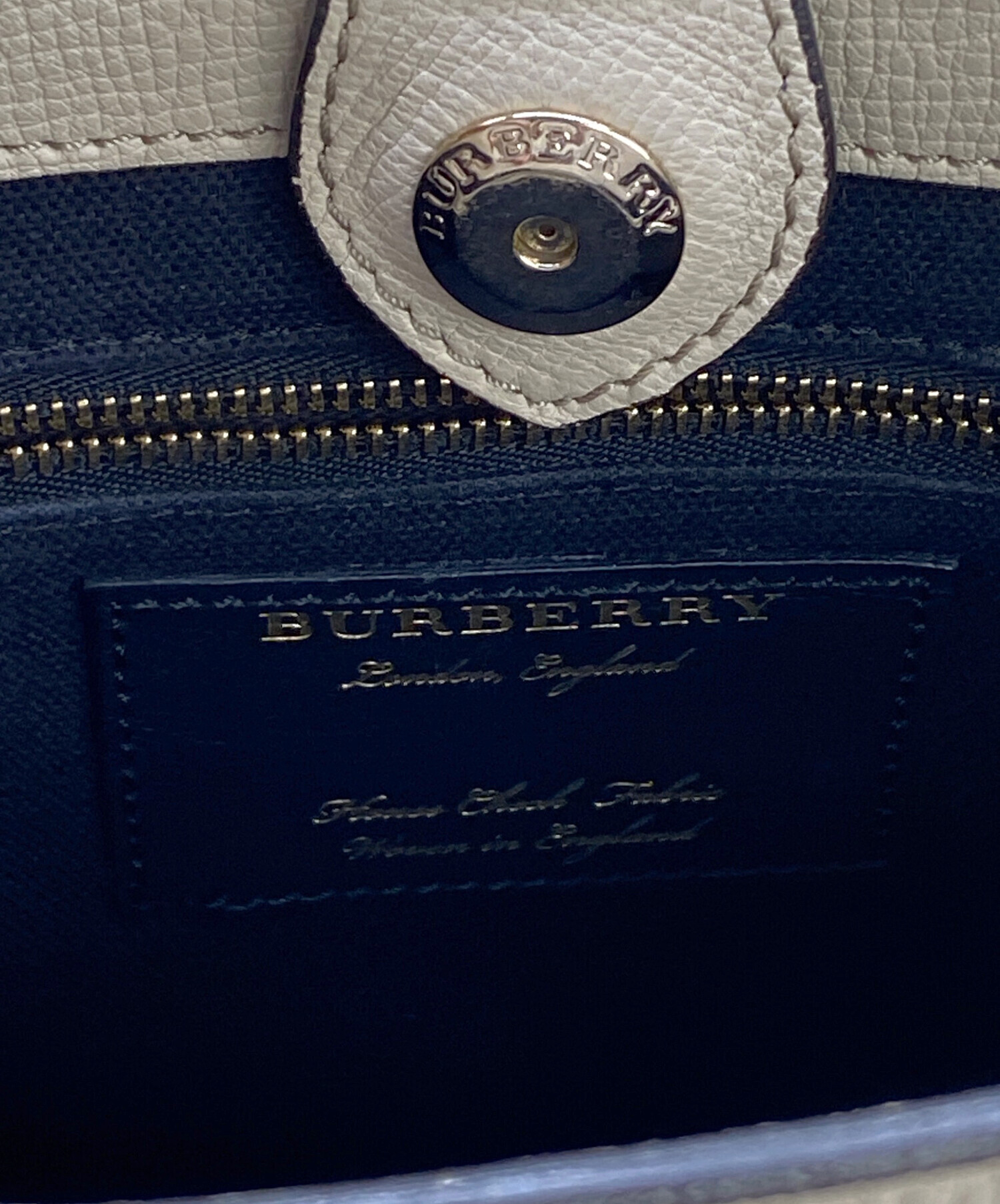 中古・古着通販】BURBERRY (バーバリー) バナーバッグ ベージュ