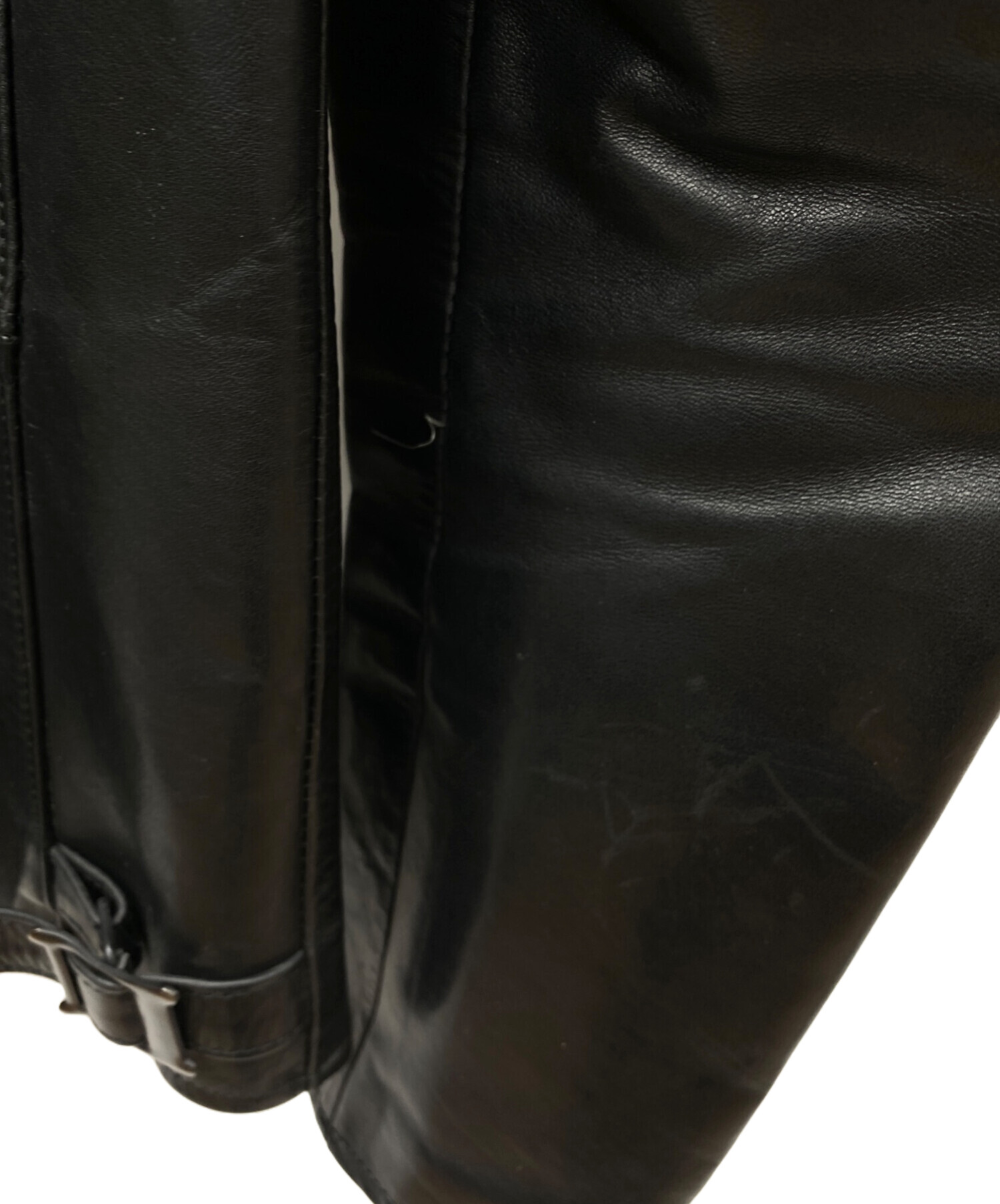 中古・古着通販】Name. (ネーム) HORSE HIDE JACKET ブラック