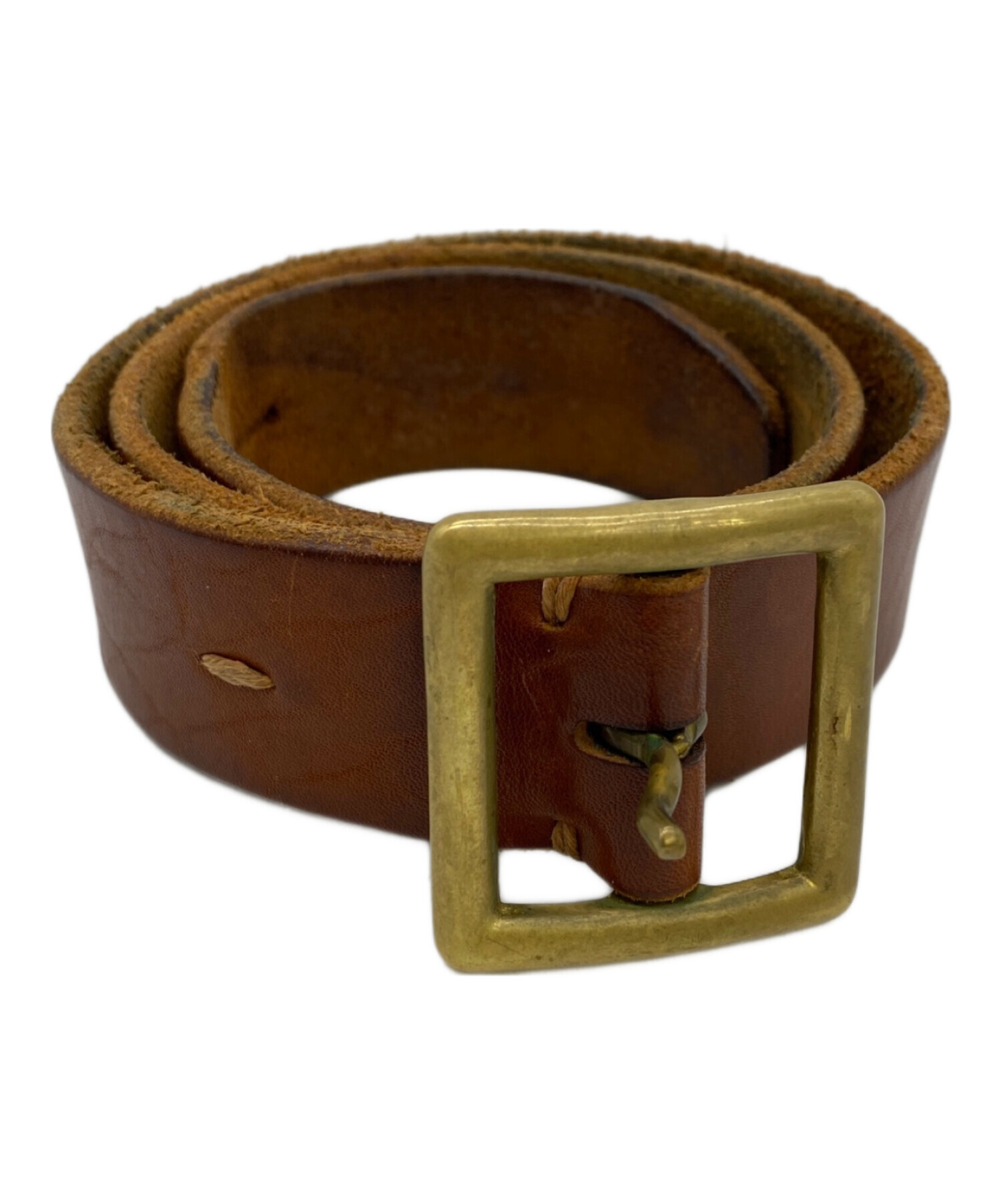 visvim ビズビム PLAIN BELT 34インチ ブラウン 中古・古着通販】VISVIM (ビズビム) ベルト ブラウン｜ブランド・古着