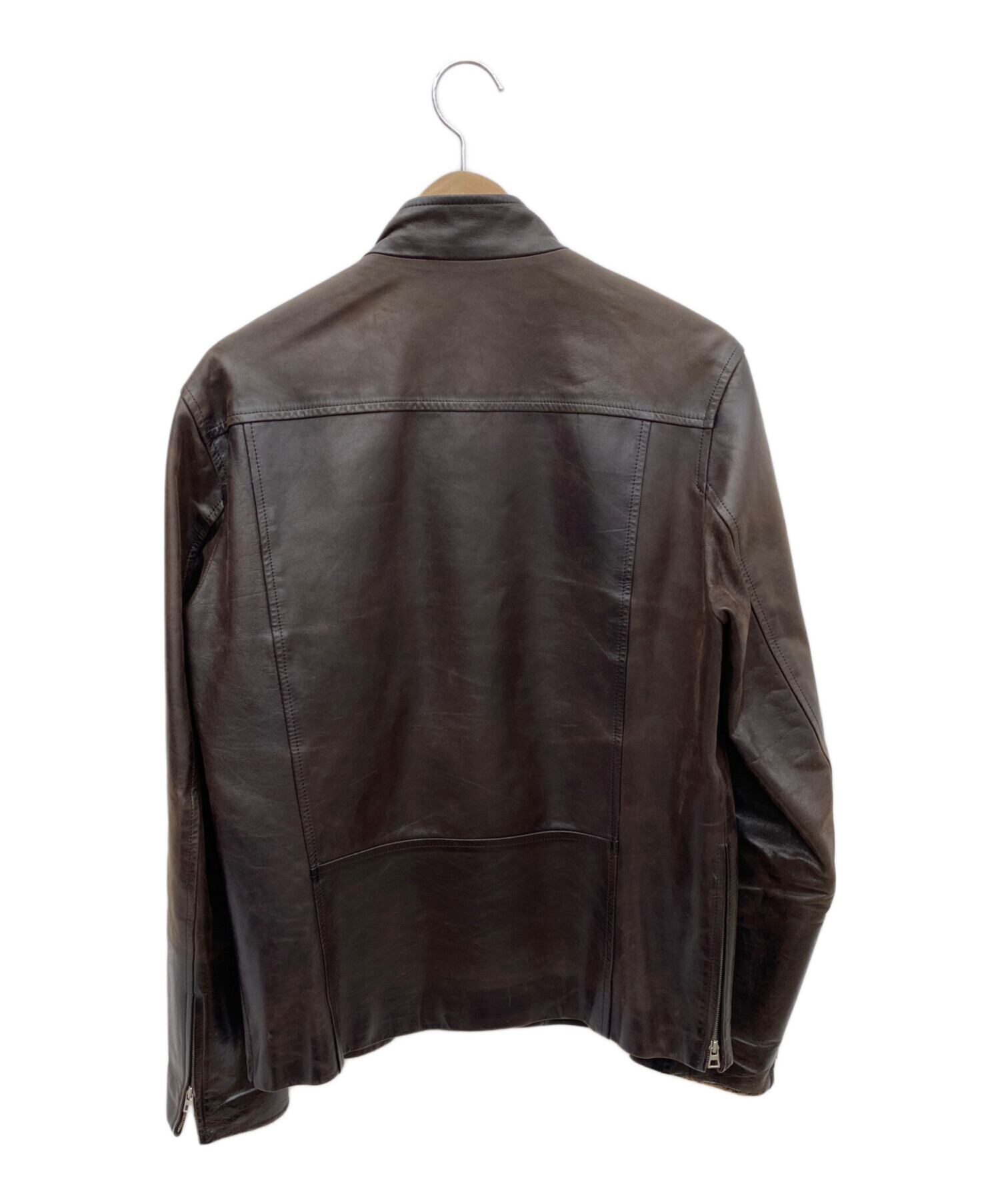 中古・古着通販】PAUL SMITH (ポールスミス) ホースレザーライダース 