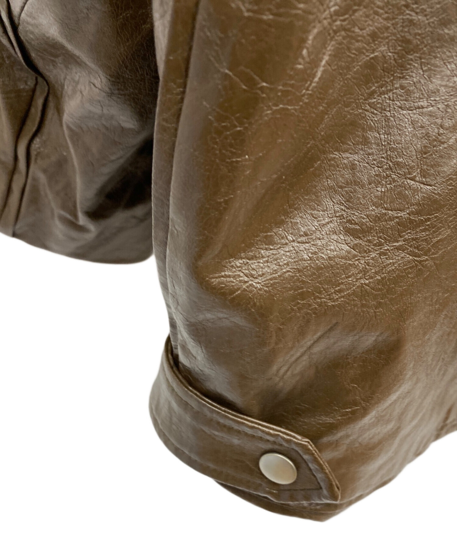 中古・古着通販】Ameri (アメリ) PASTING LIKE FAKE SYNTHETIC LEATHER