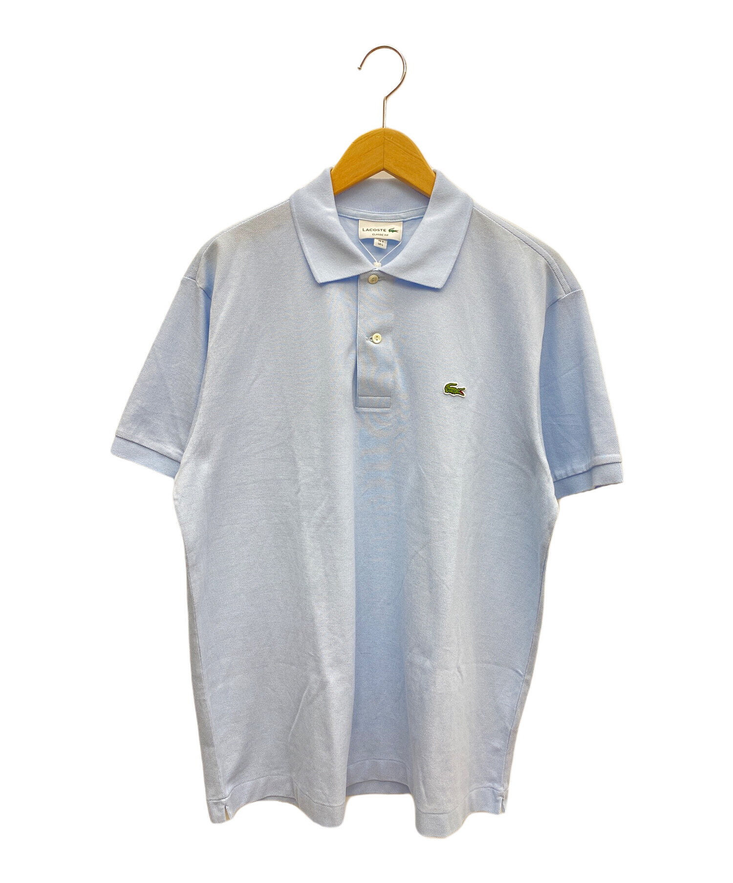 中古・古着通販】LACOSTE (ラコステ) ポロシャツ スカイブルー サイズ 