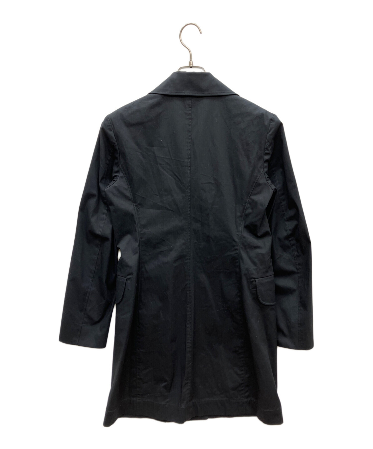 中古・古着通販】UNIQLO (ユニクロ) ステンカラーコート ブラック
