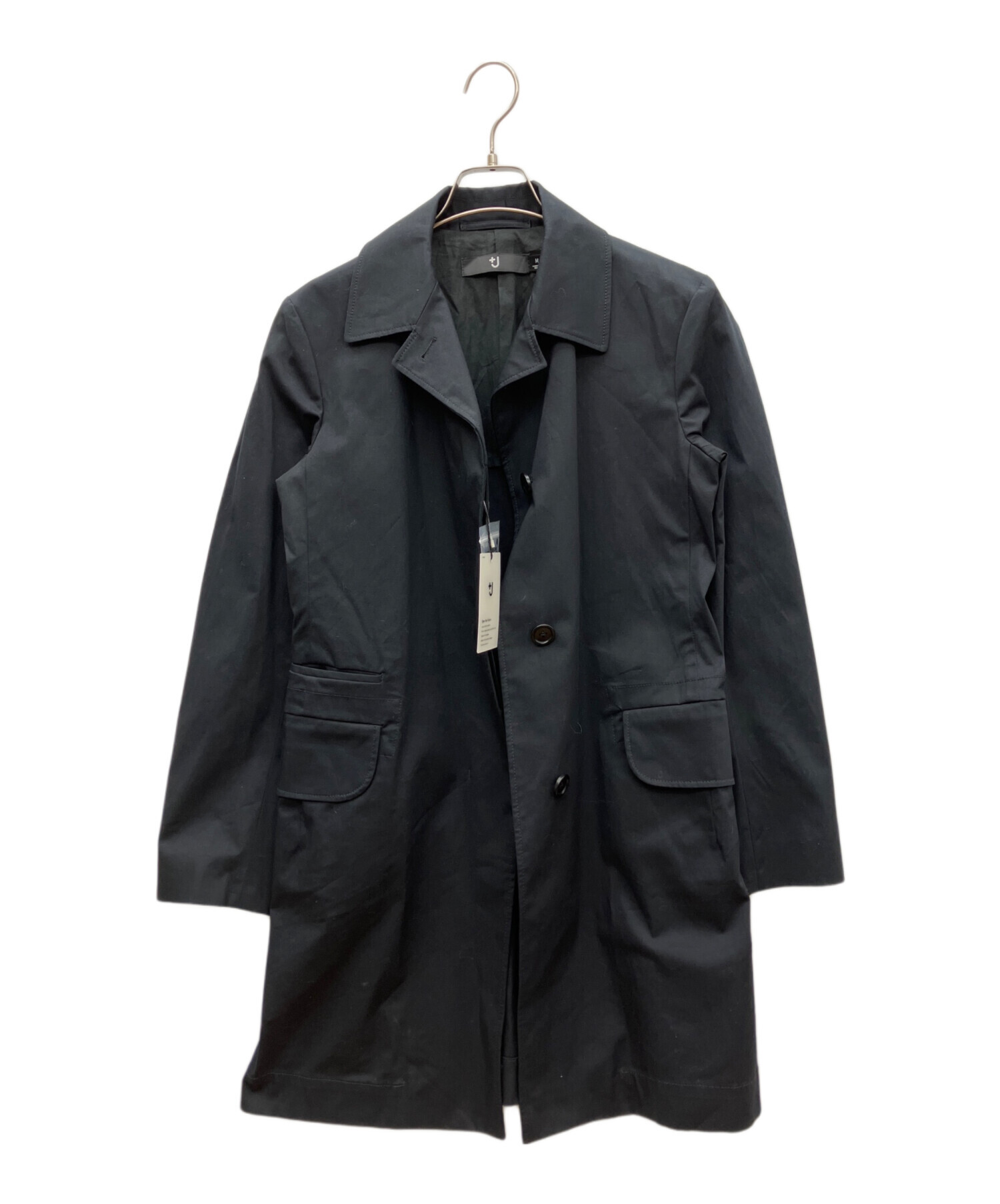 中古・古着通販】UNIQLO (ユニクロ) ステンカラーコート ブラック