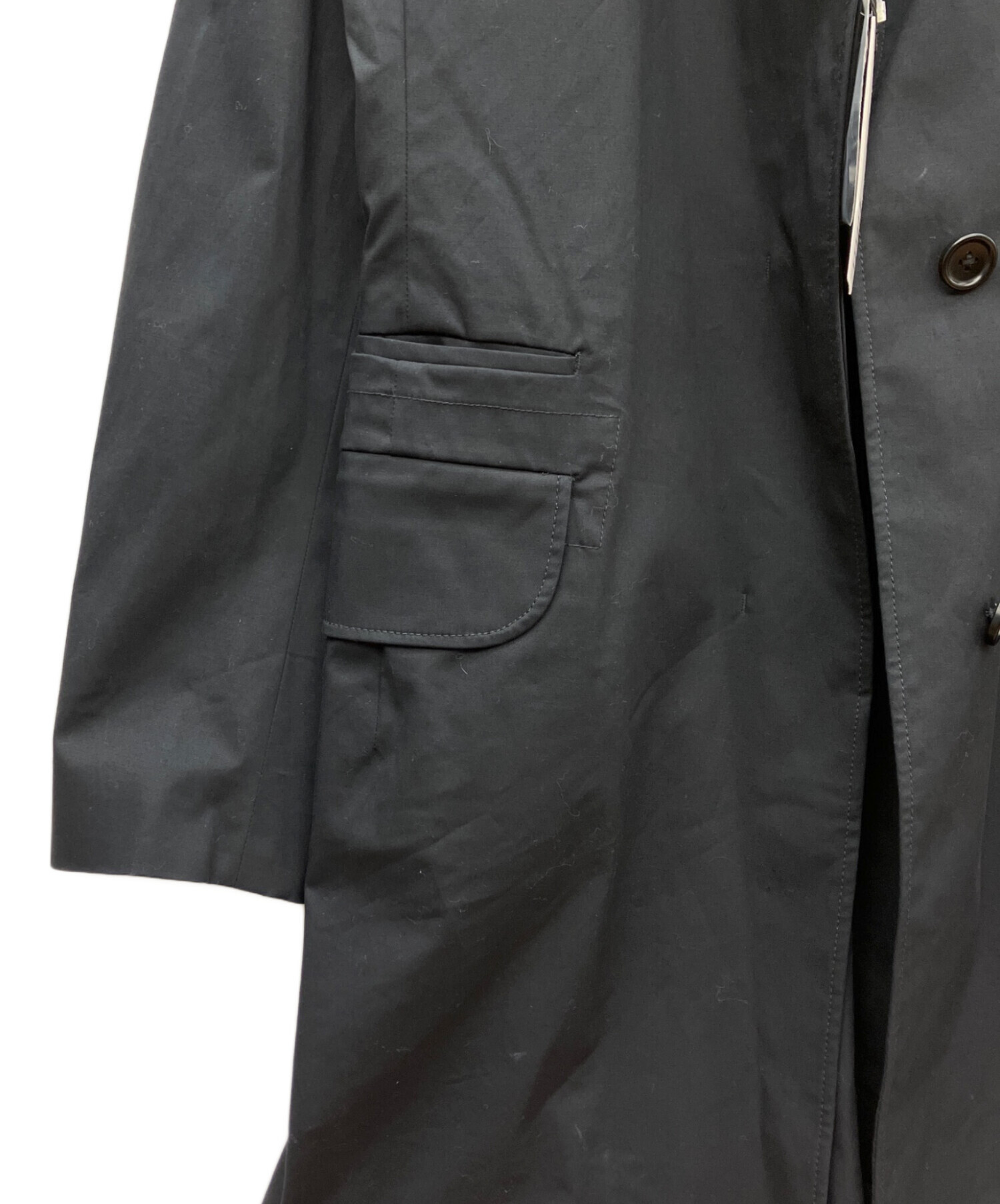 中古・古着通販】UNIQLO (ユニクロ) ステンカラーコート ブラック