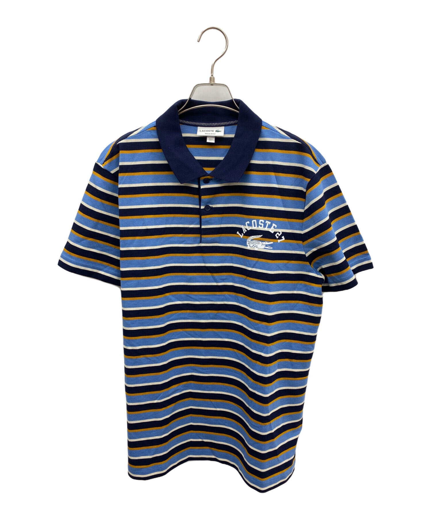 中古・古着通販】LACOSTE (ラコステ) カレッジロゴプリントボーダー 