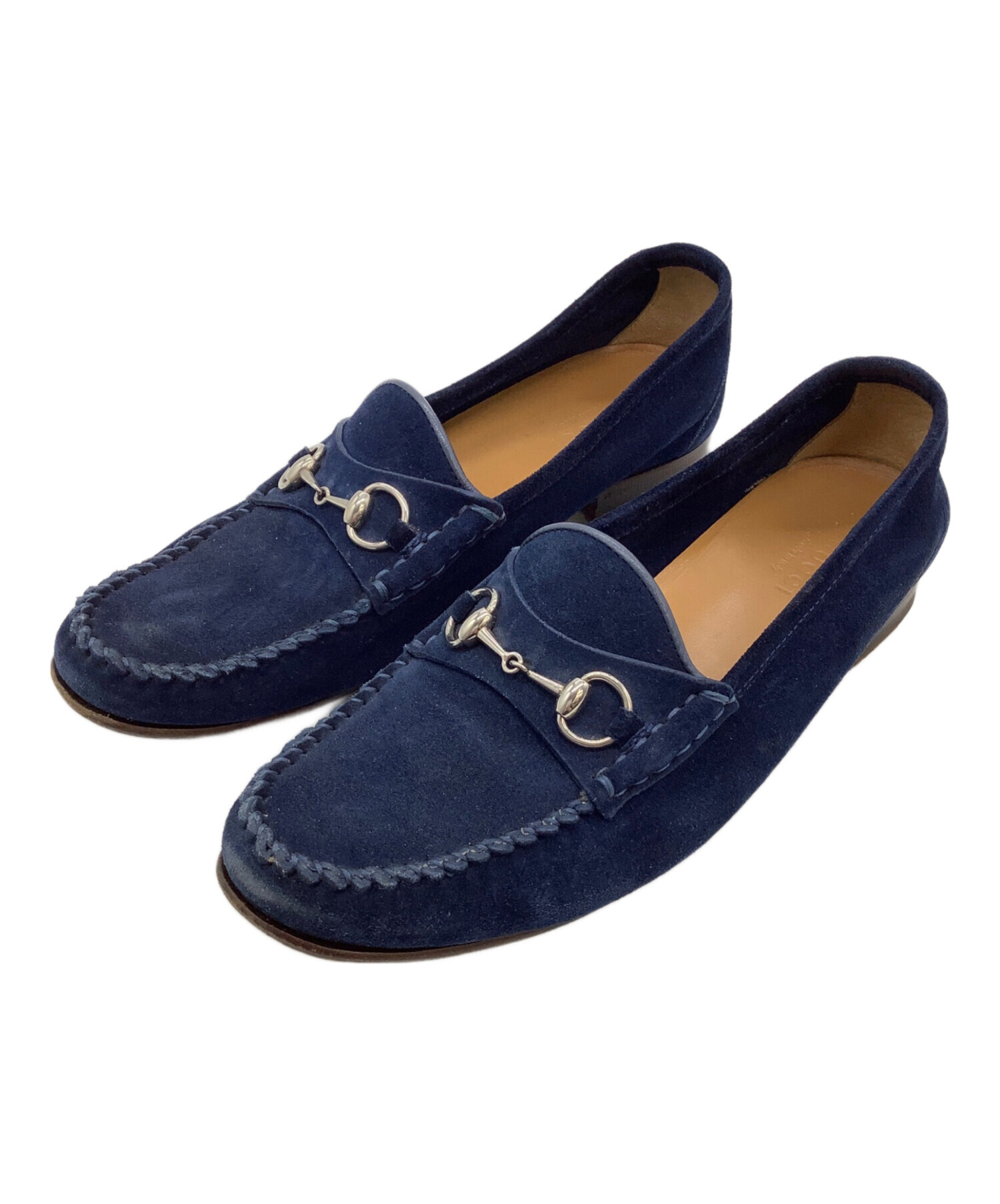 GUCCI レインシューズローファー　ネイビー　27センチ 中古・古着通販】GUCCI (グッチ) レインシューズ ネイビー サイズ:7