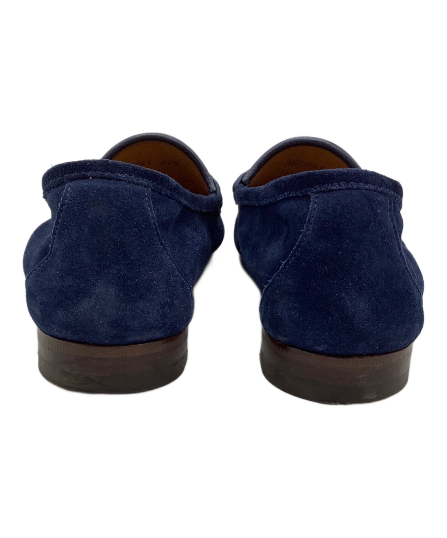 中古・古着通販】GUCCI (グッチ) ローファー ネイビー サイズ:37 1/2