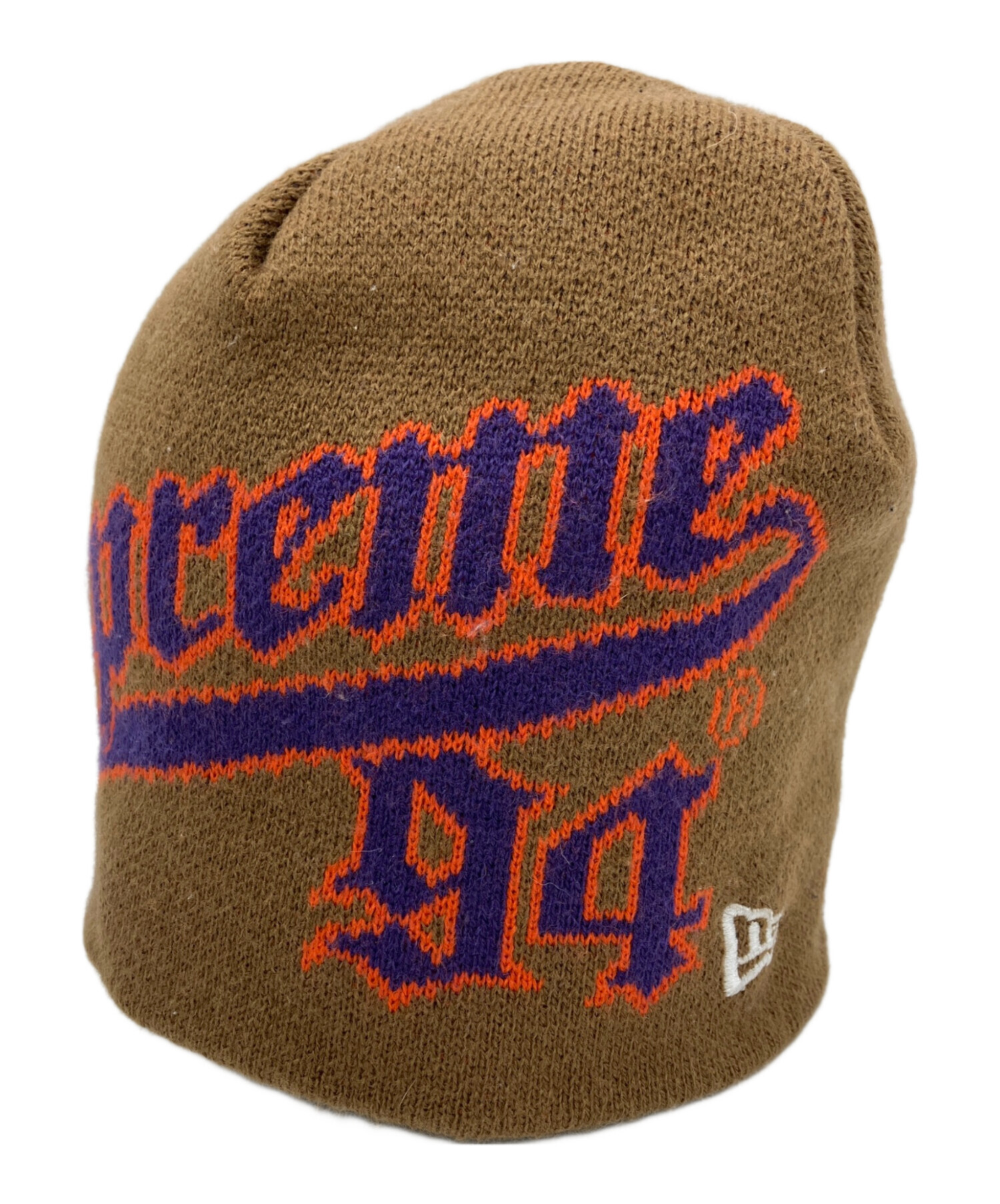Supreme NEW ERA ニット帽　Sロゴ デビル　ブラウン　オレンジ 中古・古着通販】New Era (ニューエラ) SUPREME (シュプリーム) ニット