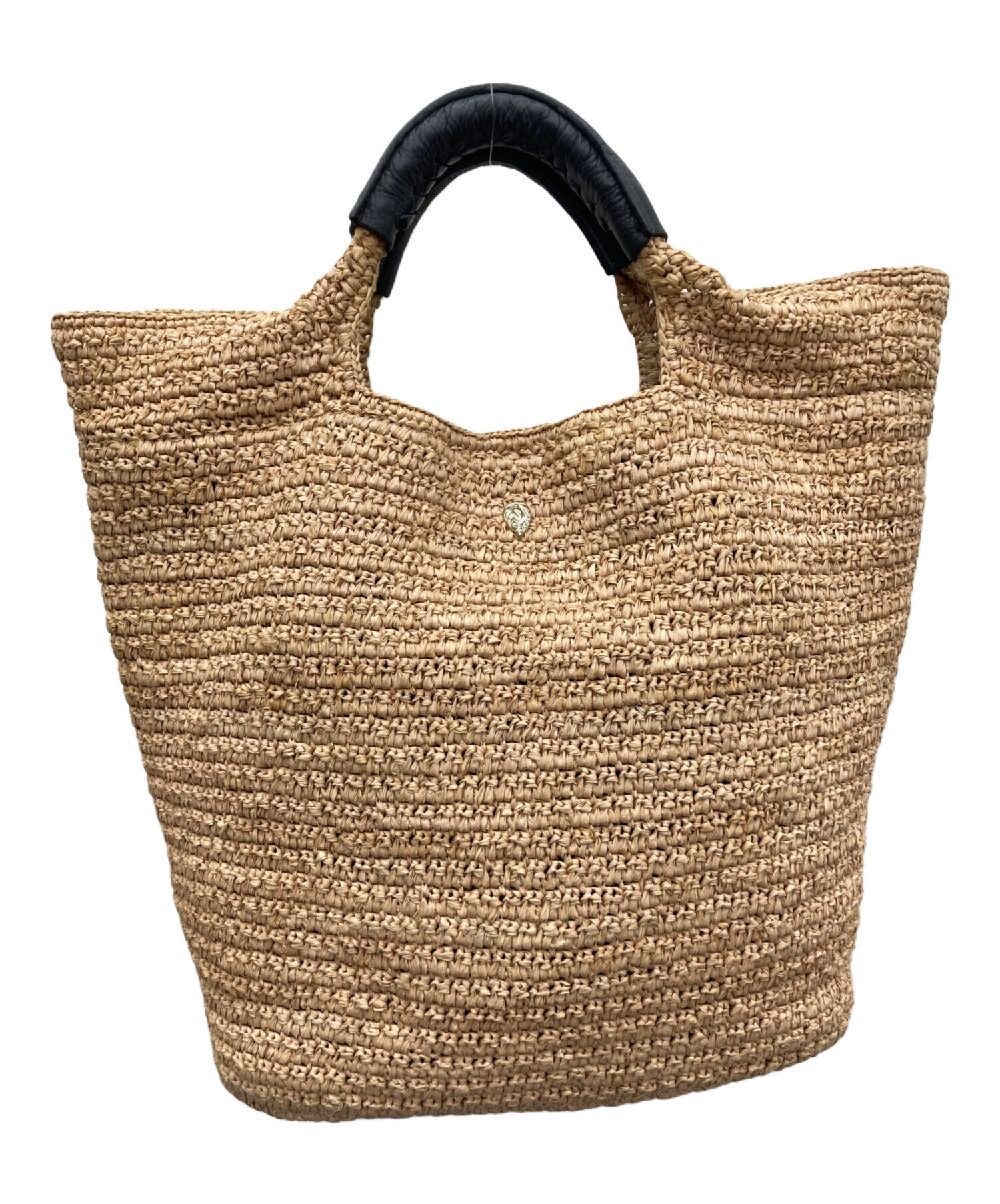 ヘレンカミンスキー ラフィア×レザー トートバッグ ベージュ ヘレンカミンスキー ラフィア×レザー トートバッグ ベージュ