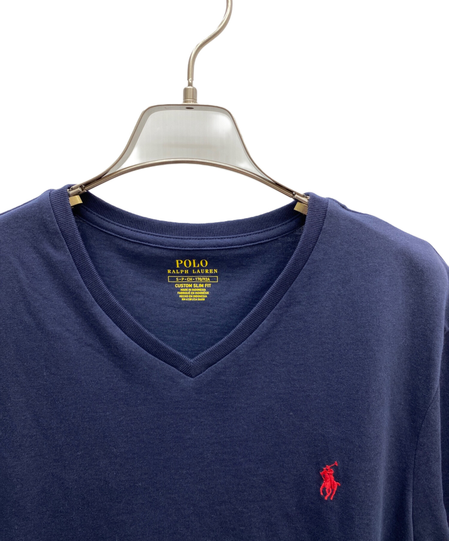 新品・未使用 ポロ・ラルフローレン Vネック　Tシャツ ホワイト/白 メンズ US：Ｓサイズ メール便送料無料 ポロ ラルフローレン レディース