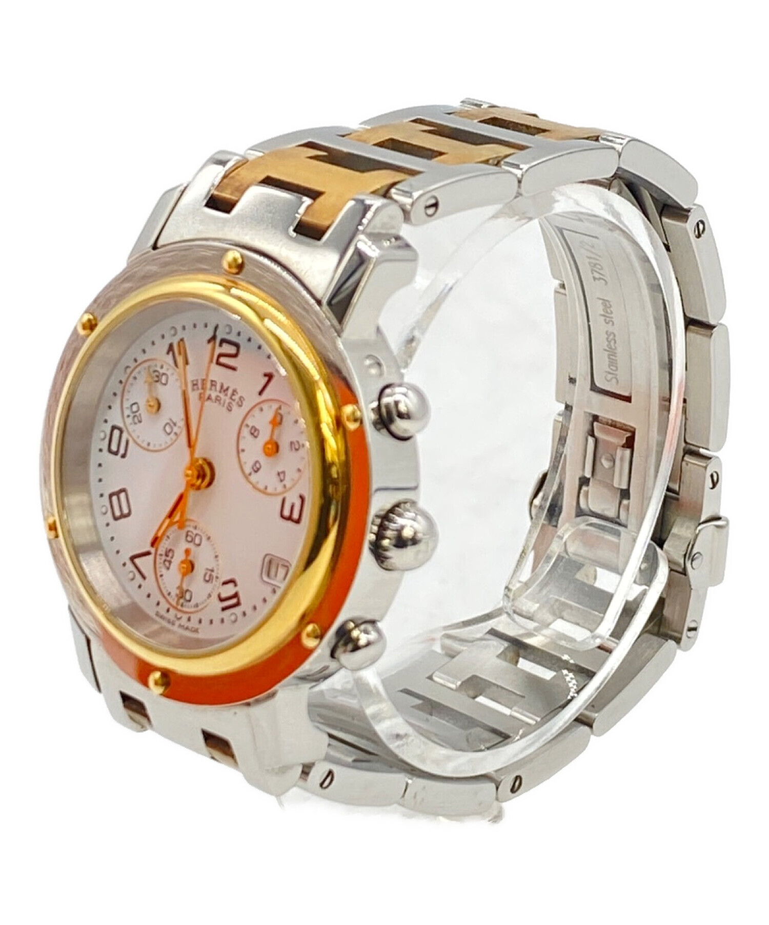 中古・古着通販】HERMES (エルメス) クリッパークロノ ホワイト