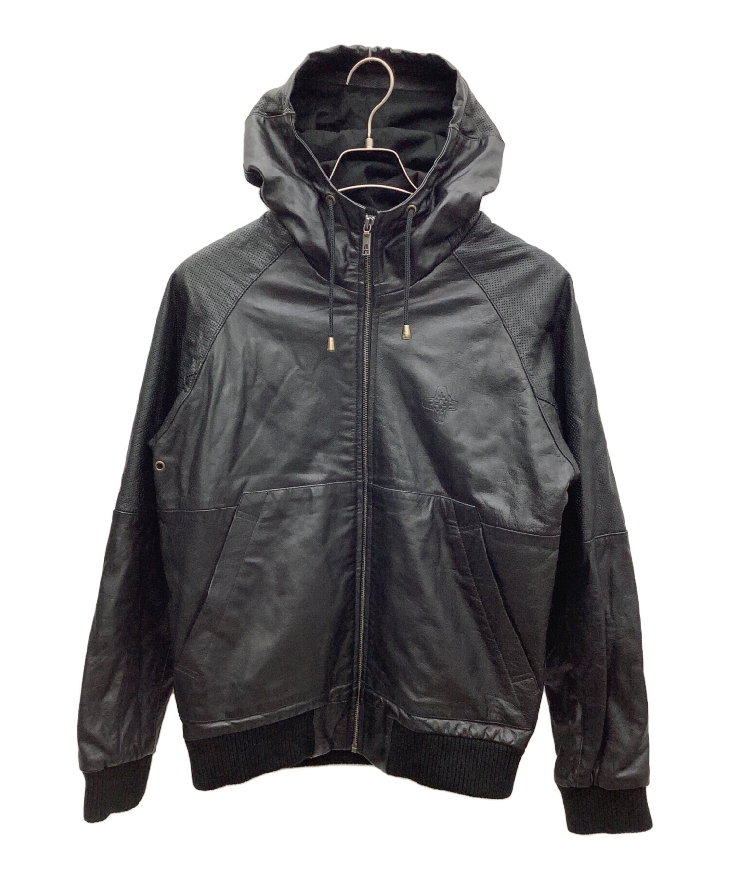 中古・古着通販】ADDICT (アディクト) レザージャケット ブラック 