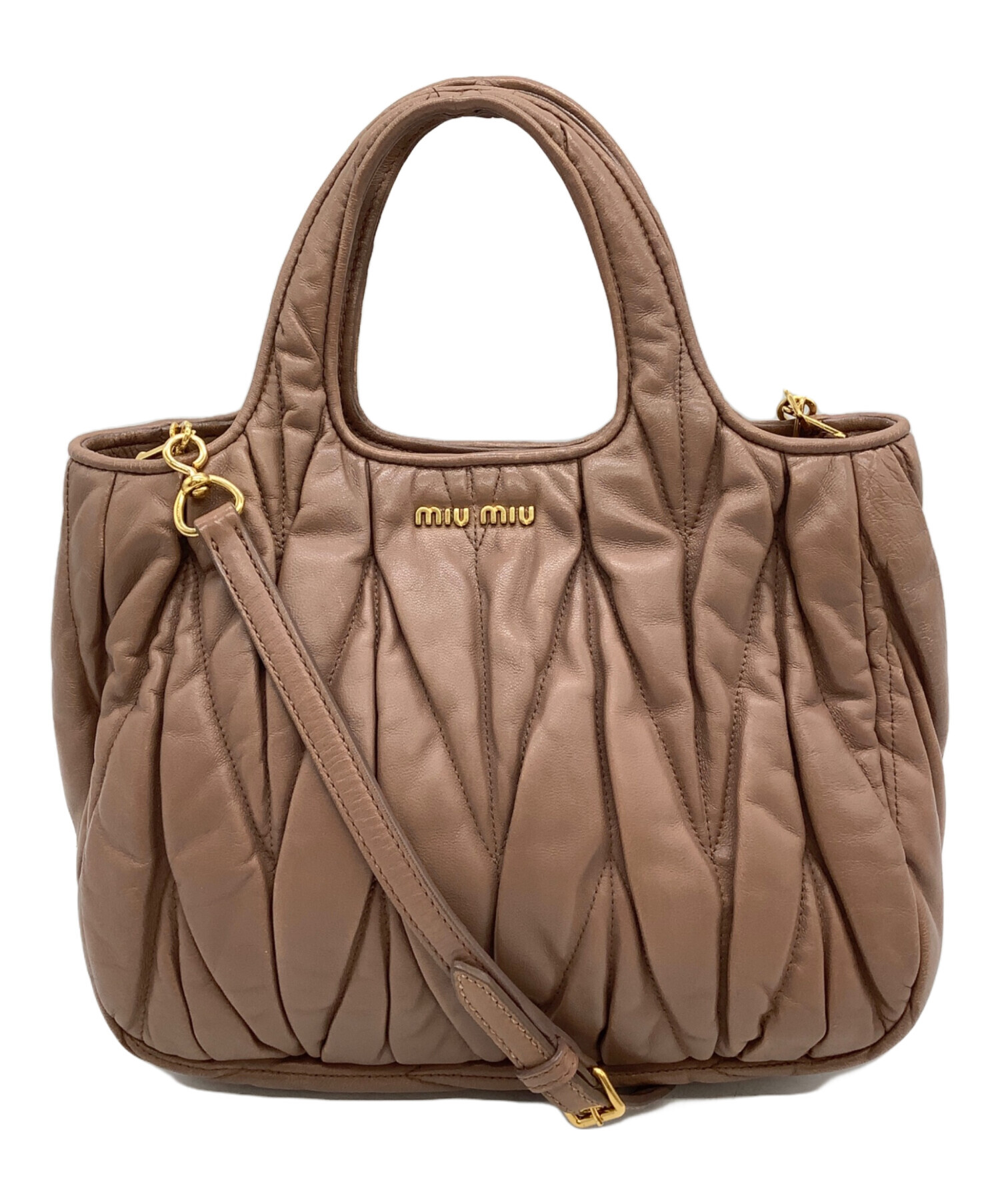 中古・古着通販】MIU MIU (ミュウミュウ) マテラッセ ブラウン 
