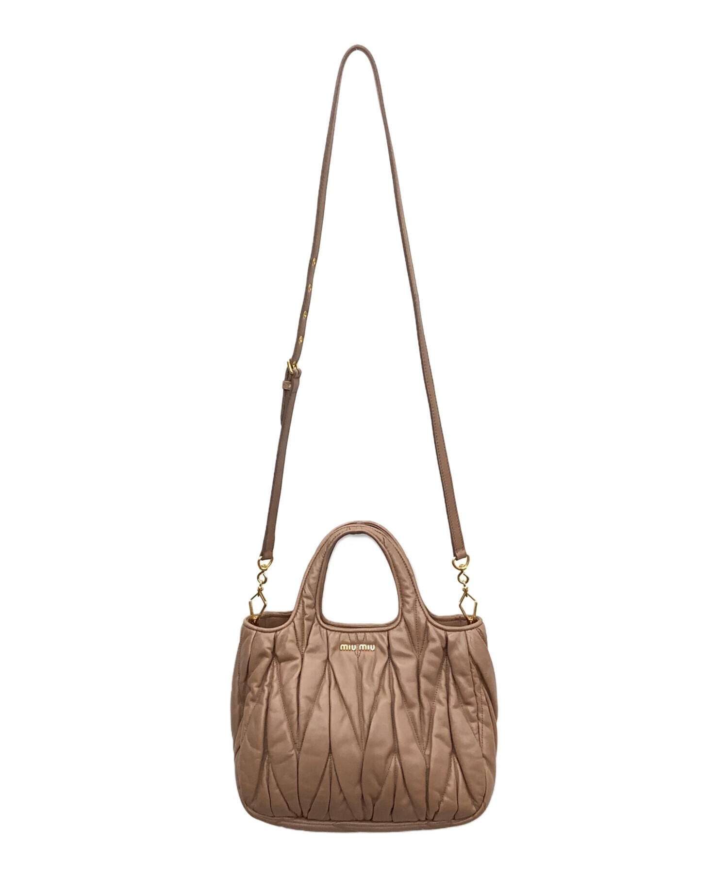 中古・古着通販】MIU MIU (ミュウミュウ) マテラッセ ブラウン 