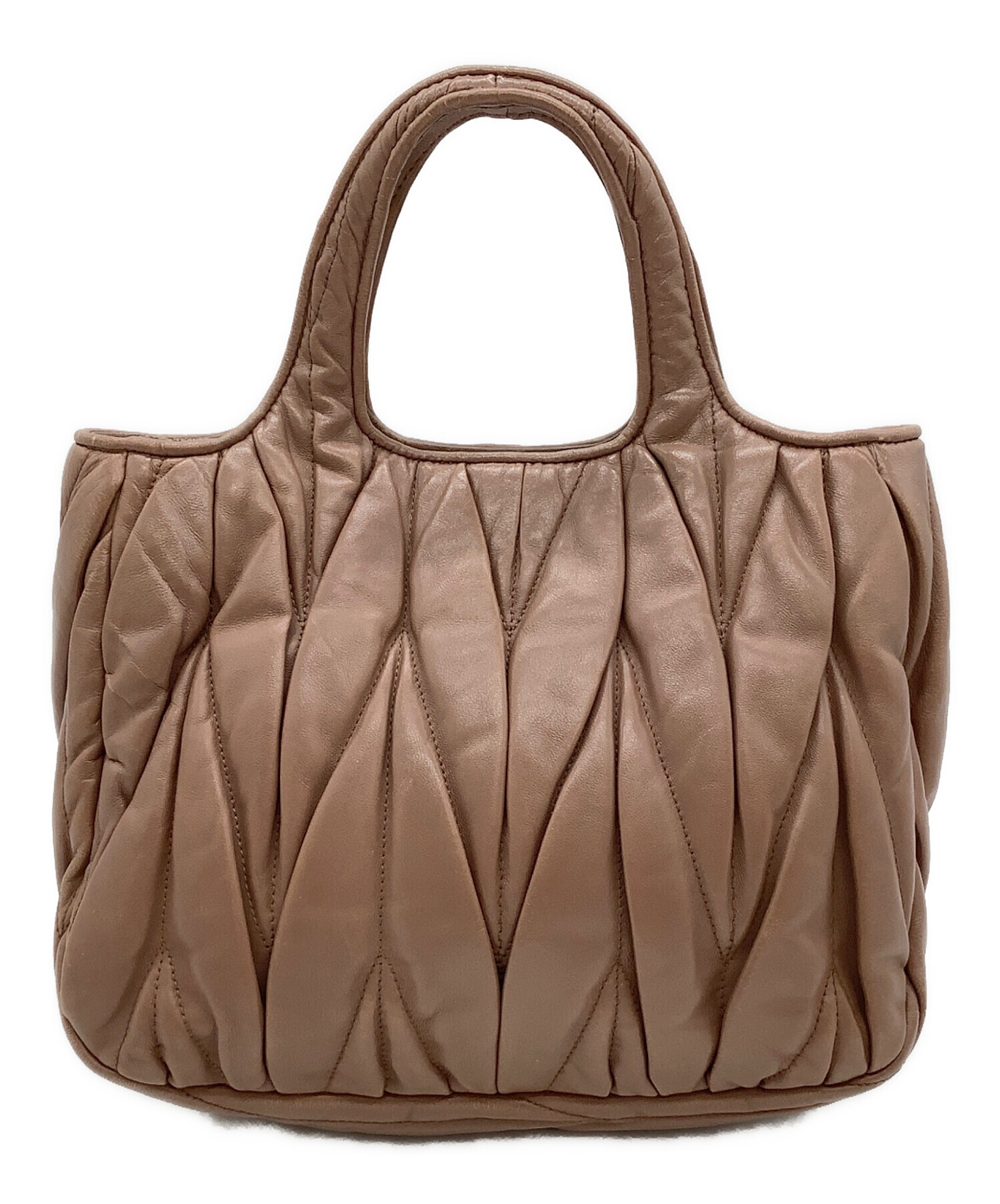 中古・古着通販】MIU MIU (ミュウミュウ) マテラッセ ブラウン 