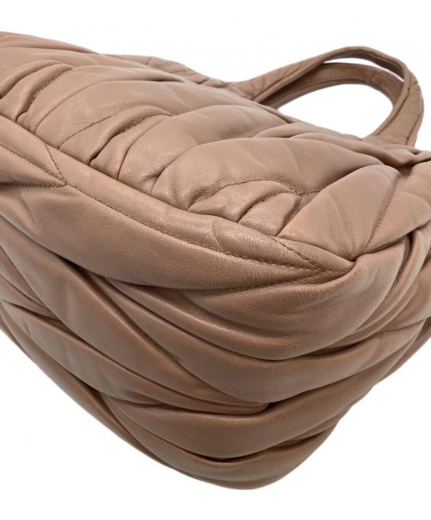 miu miu マテラッセ ケース ブラウン　新品未使用品　箱ショッパー付 中古・古着通販】MIU MIU (ミュウミュウ) マテラッセ ブラウン