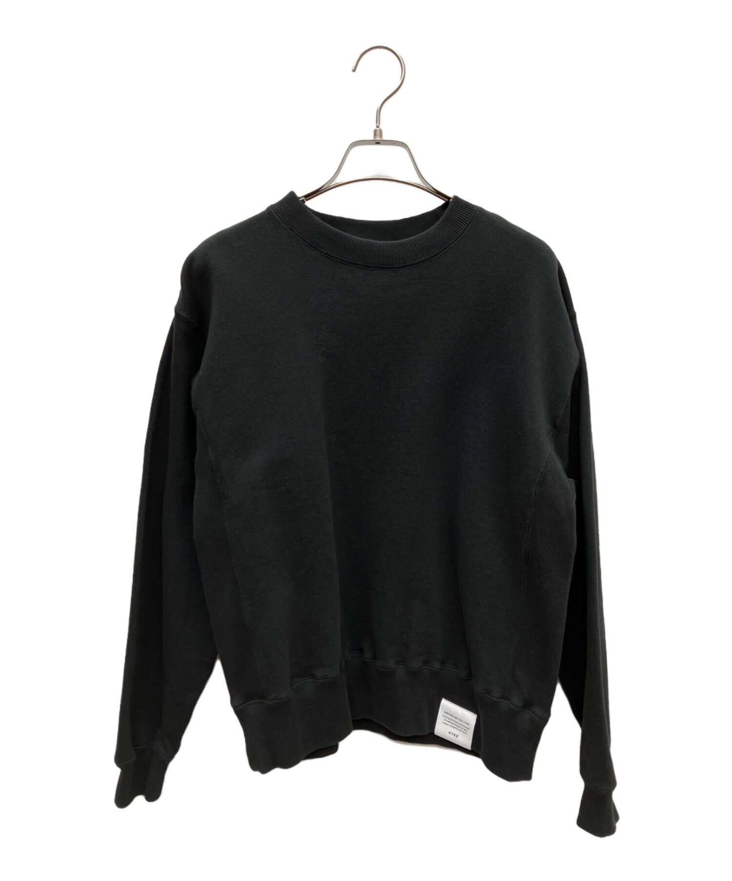 中古・古着通販】HYKE (ハイク) スウェット ブラック サイズ:1