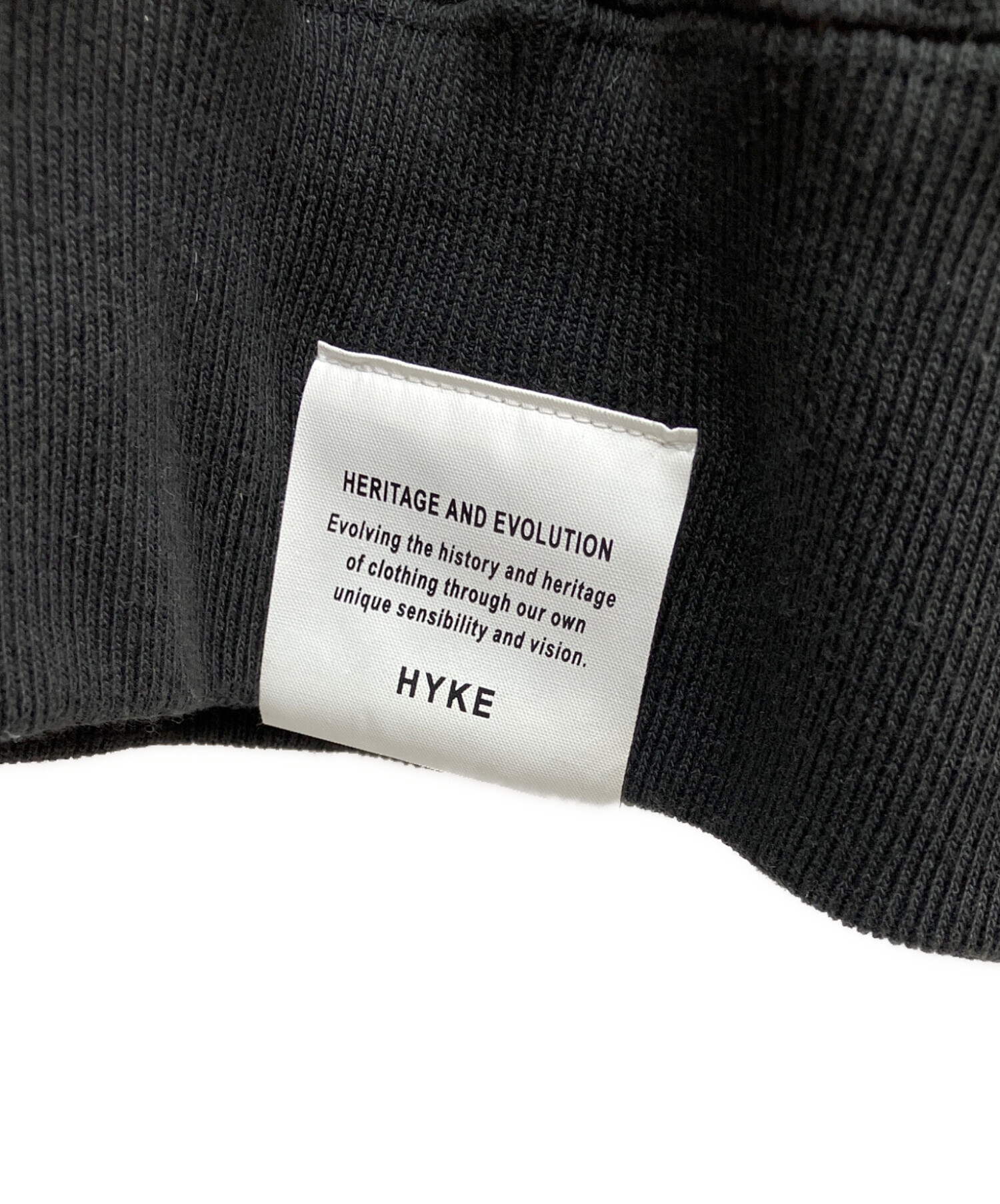 中古・古着通販】HYKE (ハイク) スウェット ブラック サイズ:1