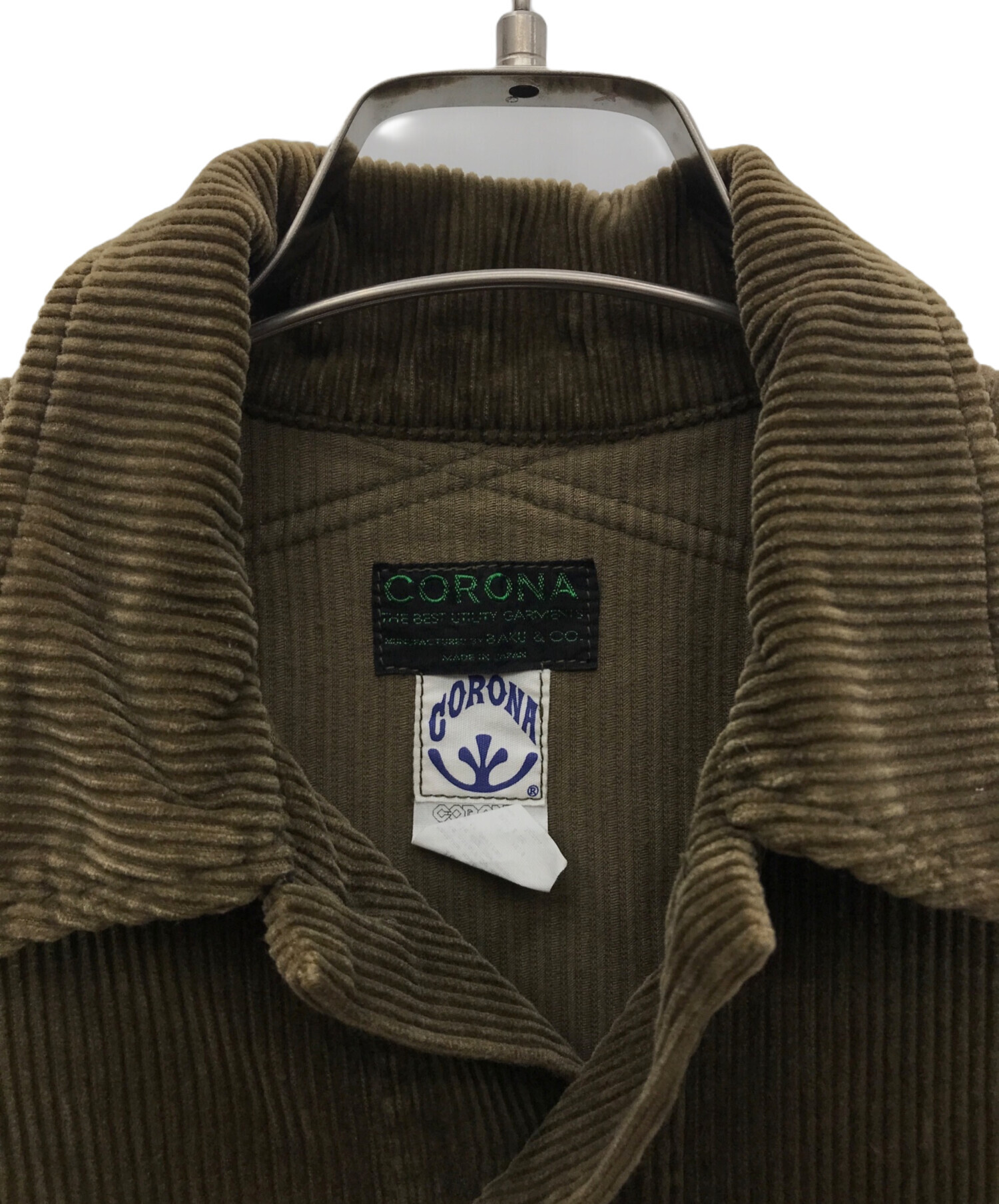 中古・古着通販】CORONA (コロナ) コーデュロイジャケット ブラウン