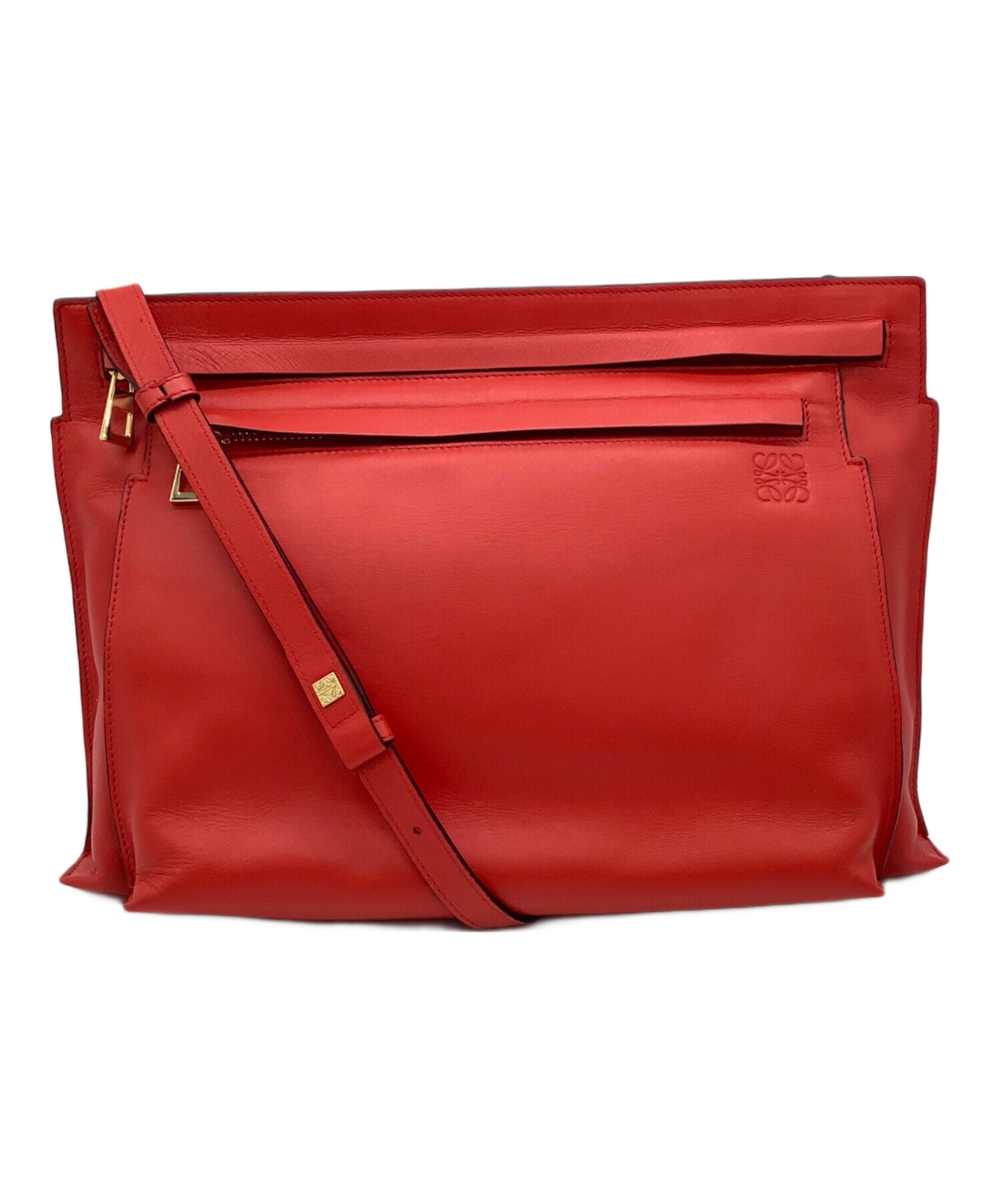 中古・古着通販】LOEWE (ロエベ) LOEWE アナグラム ラージダブルポーチ