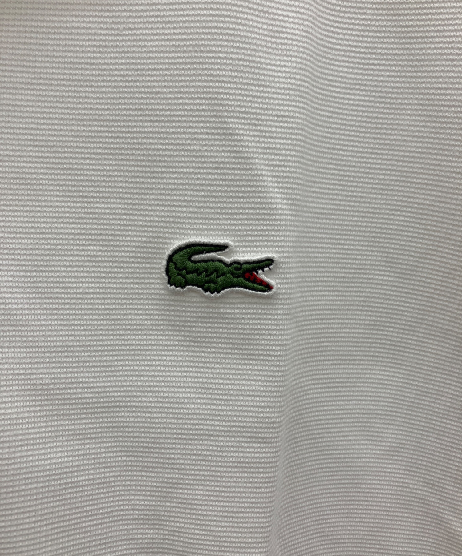 中古・古着通販】LACOSTE (ラコステ) ポロシャツ ホワイト サイズ:US M