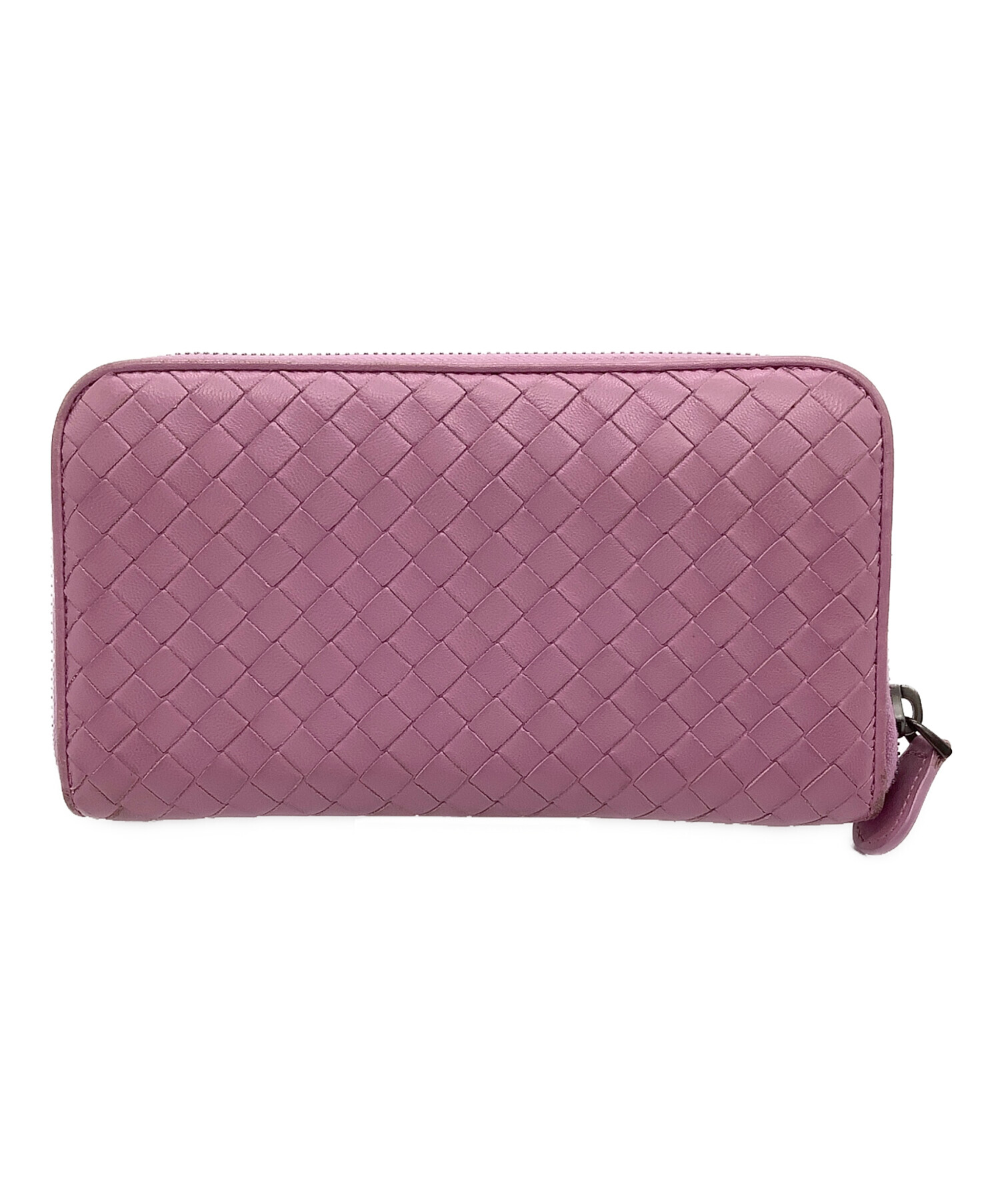 BOTTEGA VENETA ボッテガヴェネタ/イントレチャートラウンドファスナーパープル/ボッテガ/SAランク/92【中古】 中古・古着通販】BOTTEGA VENETA (ボッテガベネタ) イントレチャート