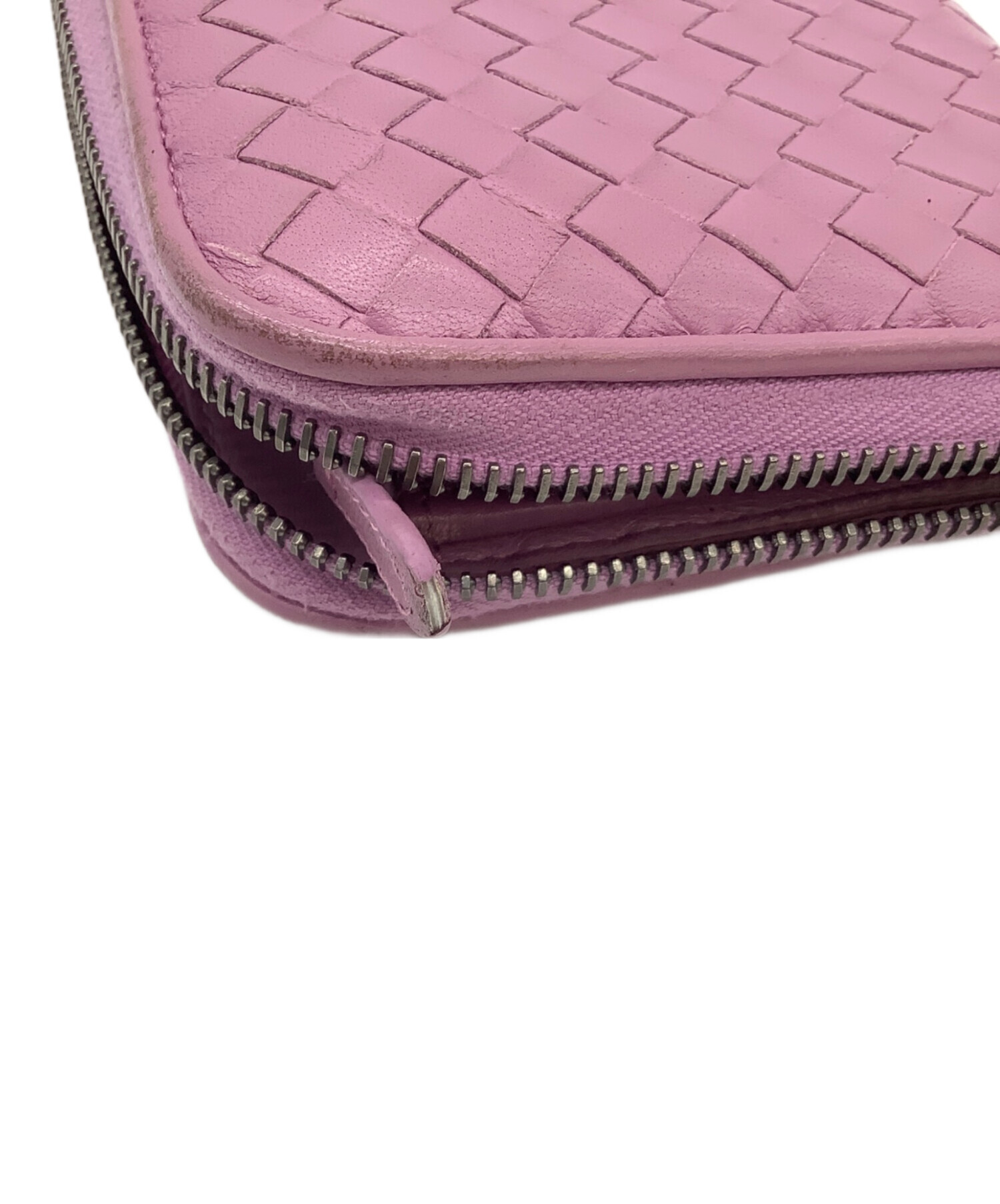 BOTTEGA VENETA ボッテガヴェネタ/イントレチャートラウンドファスナーパープル/ボッテガ/SAランク/92【中古】 中古・古着通販】BOTTEGA VENETA (ボッテガベネタ) イントレチャート