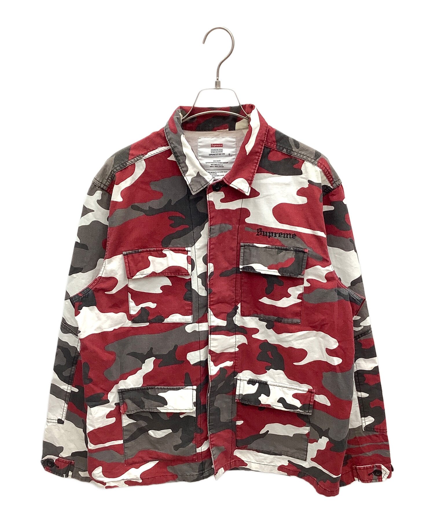 中古・古着通販】SUPREME (シュプリーム) Hellraiser BDU Shirt レッド