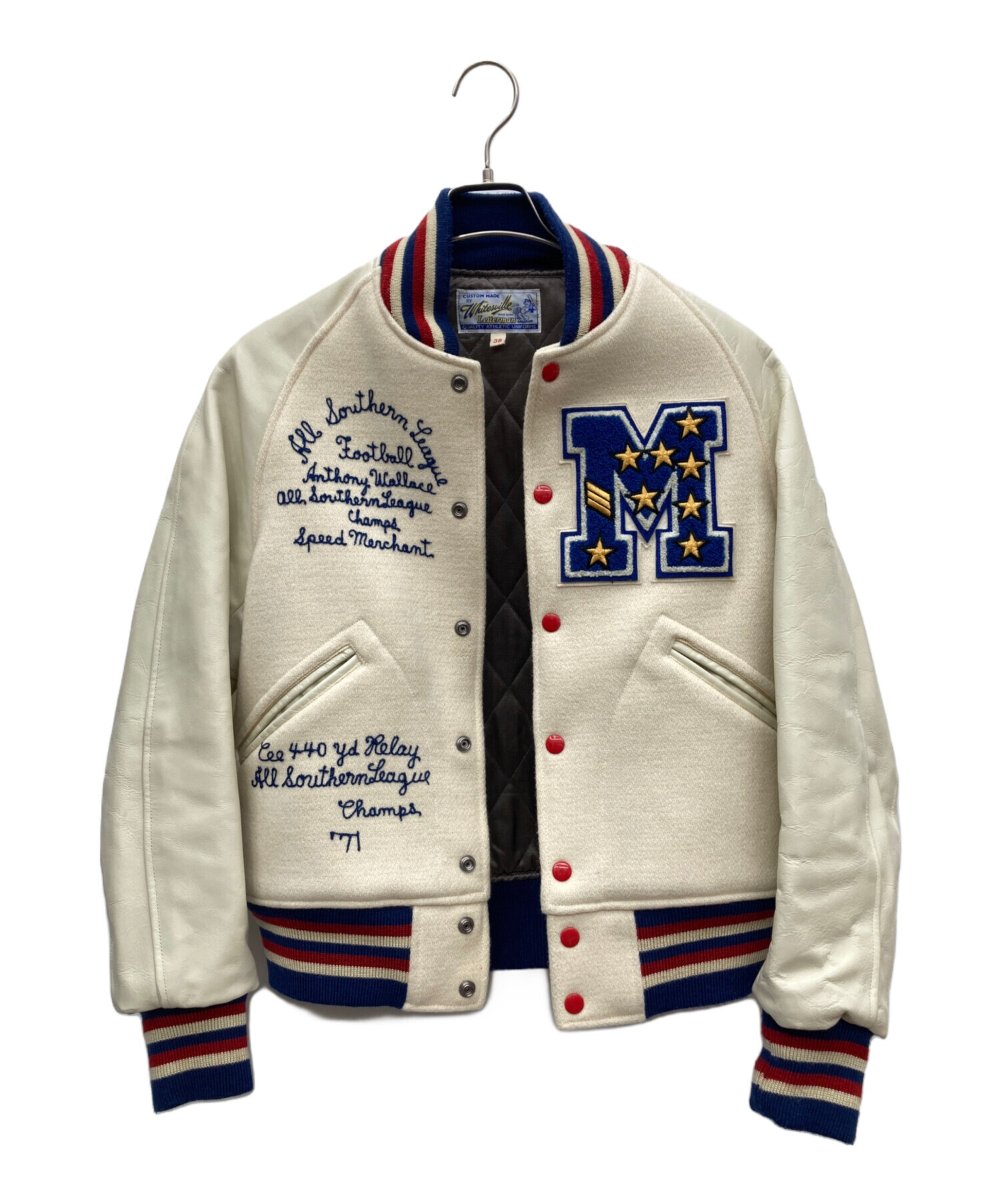 Whitesville Letterman スタジャン 38サイズ Whitesville Letterman スタジャン 38サイズ Whitesville Letterman