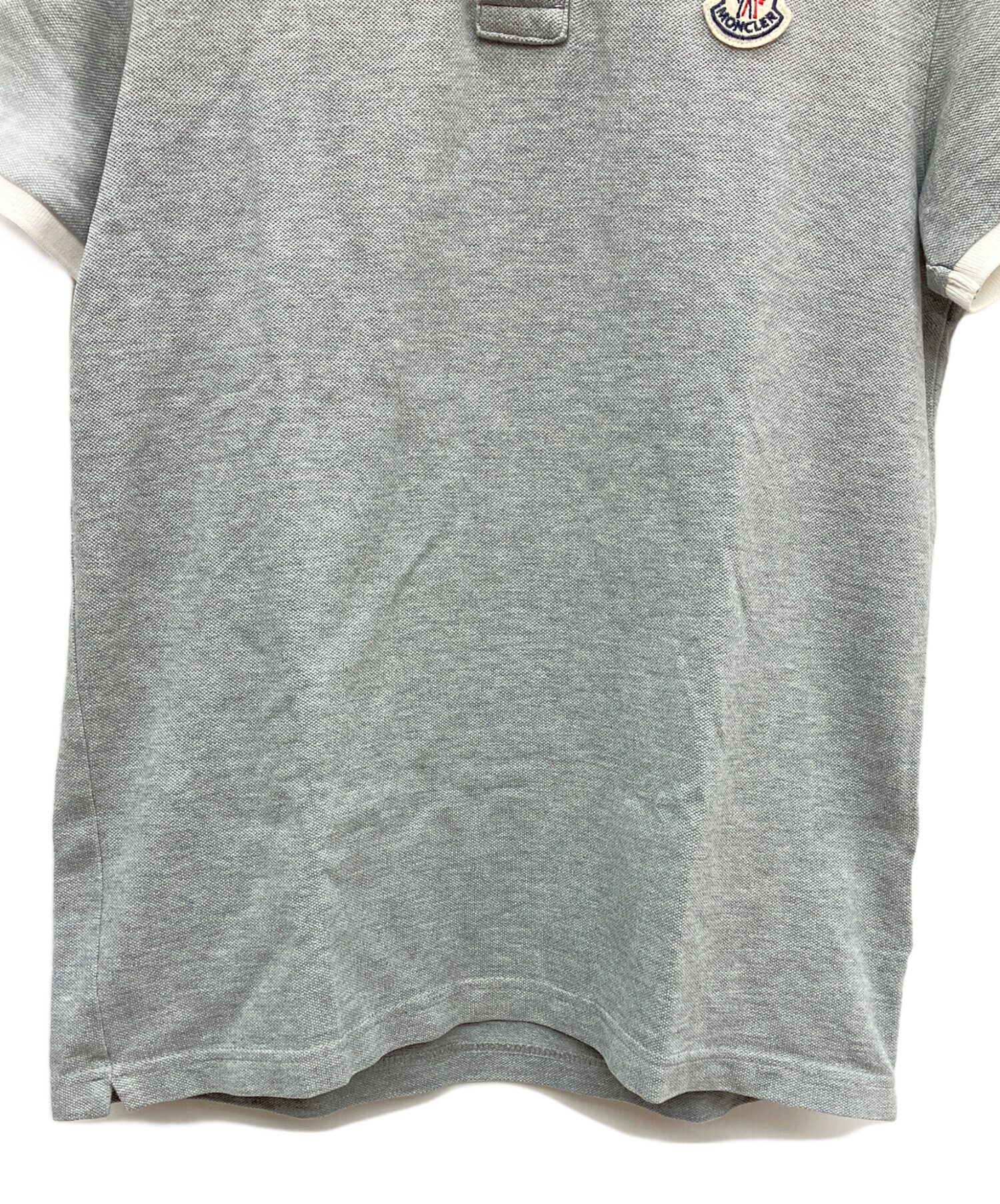 中古・古着通販】MONCLER (モンクレール) ポロシャツ グレー サイズ:S
