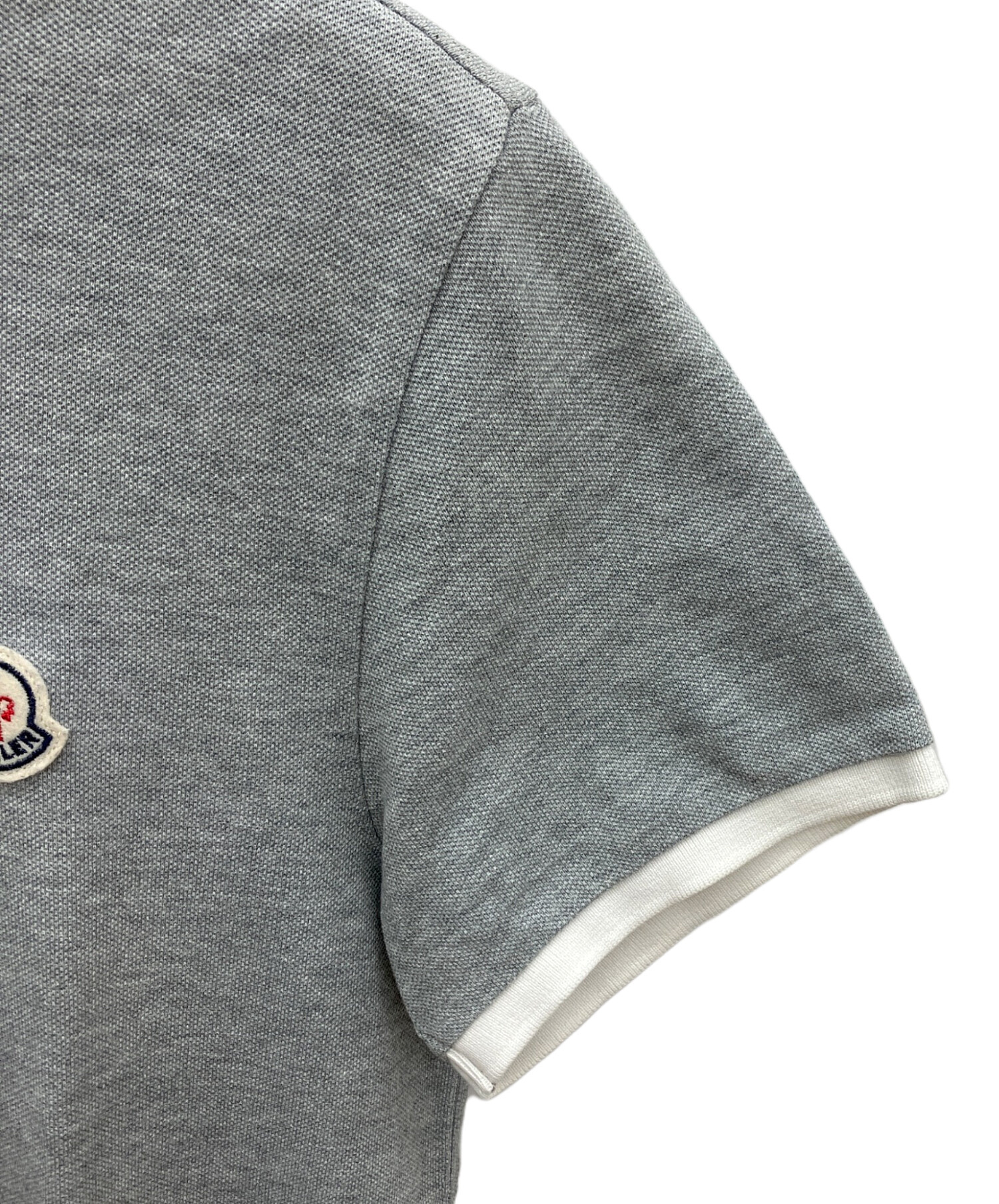 最終値下】【鑑定有・新品】MONCLER グレー ポロシャツ 最終値下